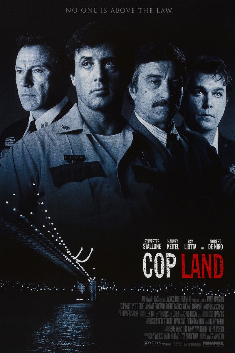 ‘Cop Land’ was the first time Harvey Keitel and Robert De Niro had shared the screen with such ferocity in a thriller since they were the young stars of Martin Scorsese’s ‘Mean Streets’ (1973) and 1976’s ‘Taxi Driver’