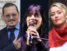 Billie Eilish references Johnny Depp v Amber Heard trial in unreleased song debuted in Manchester 