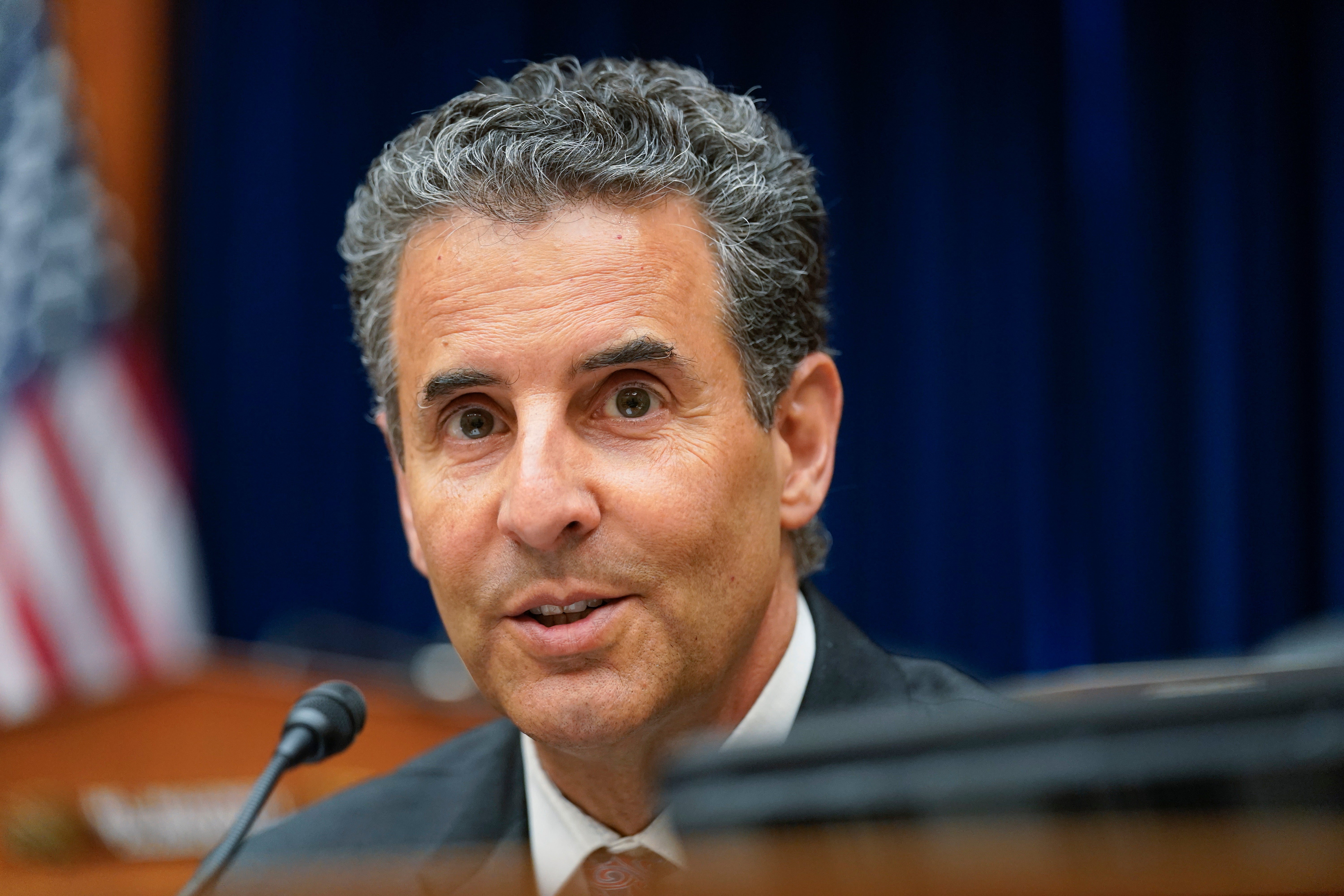 Rep. John Sarbanes, D-Md., speaks during a House Committee on Oversight and Reform hearing on gun violence on Capitol Hill in Washington, Wednesday, June 8, 2022