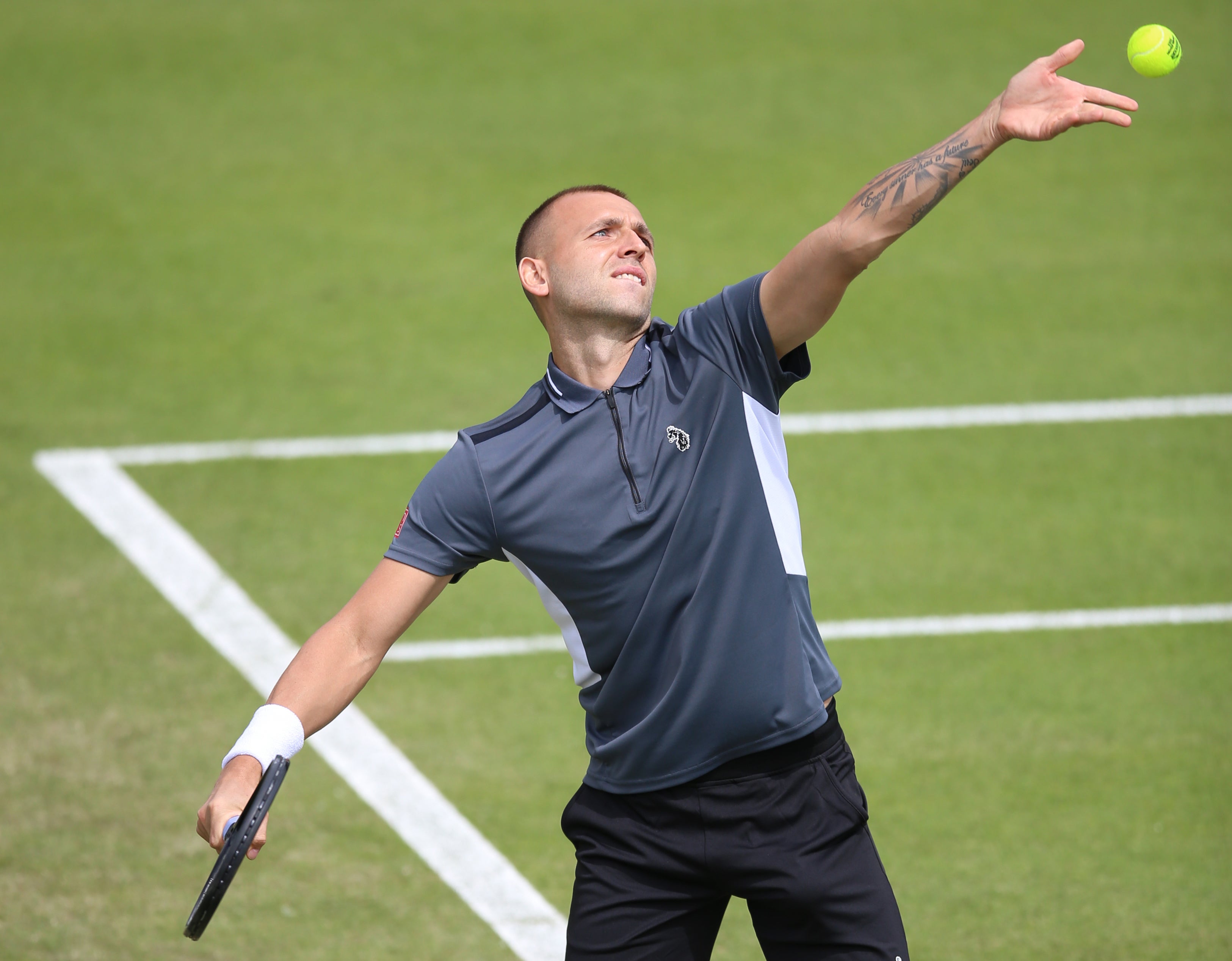 Dan Evans reached the quarter-finals of the Rothesay Open (Nigel French/PA)