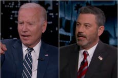 Joe Biden talks gun control with Jimmy Kimmel: ‘Don’t want to emulate Trump’s abuse of the Constitution’