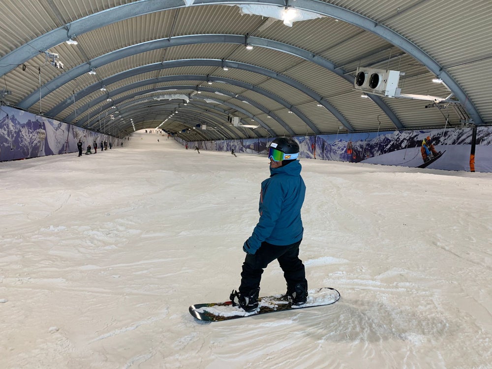 Nina Sparks training at dry slopes in the Netherlands(Collect/PA Real Life)