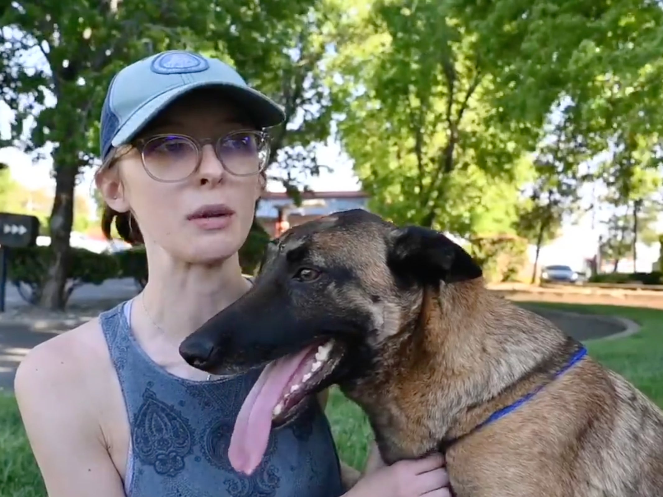 Eva the dog saved her owner from a mountain lion