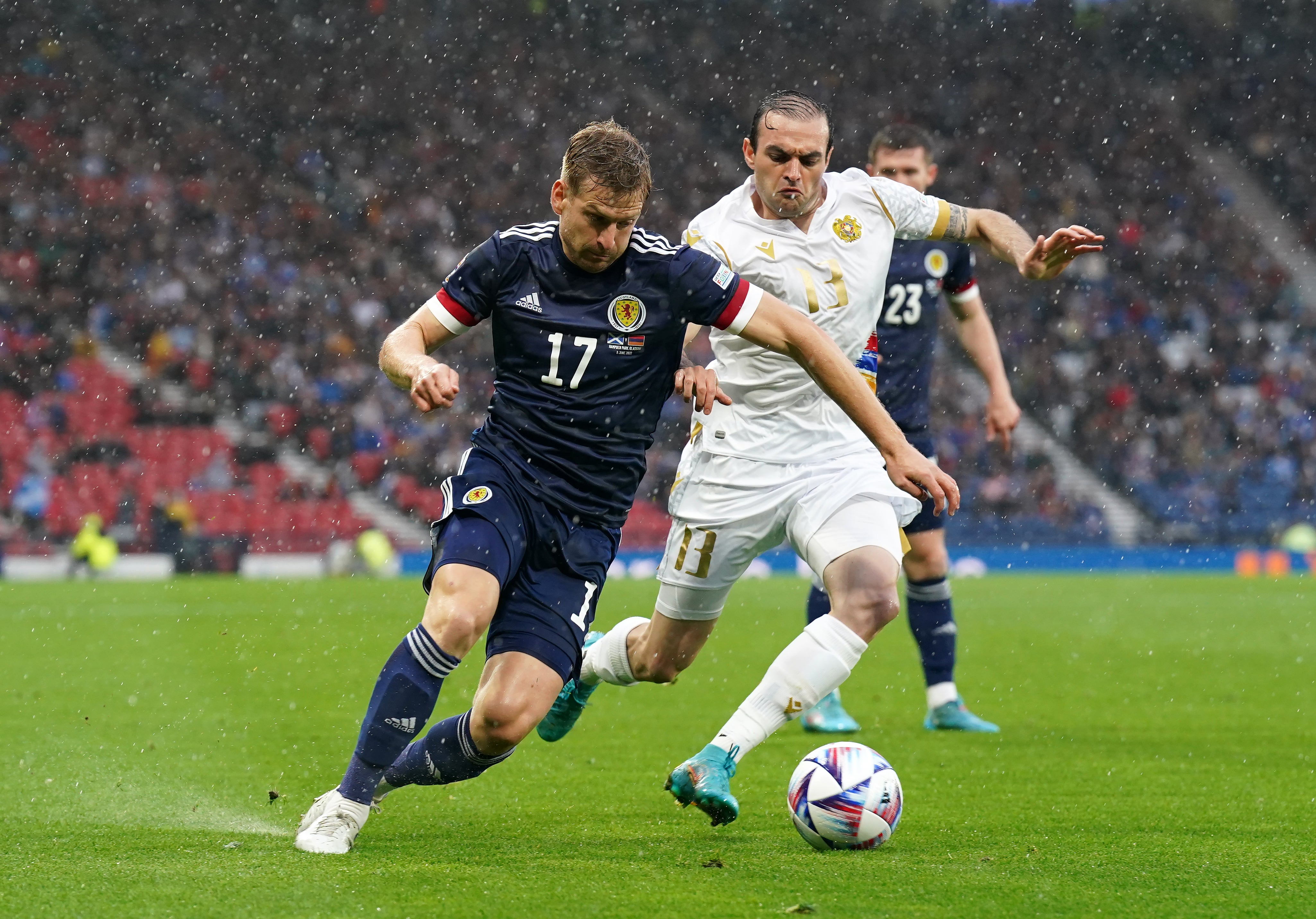 Stuart Armstrong started against Armenia (Andrew Milligan/PA)