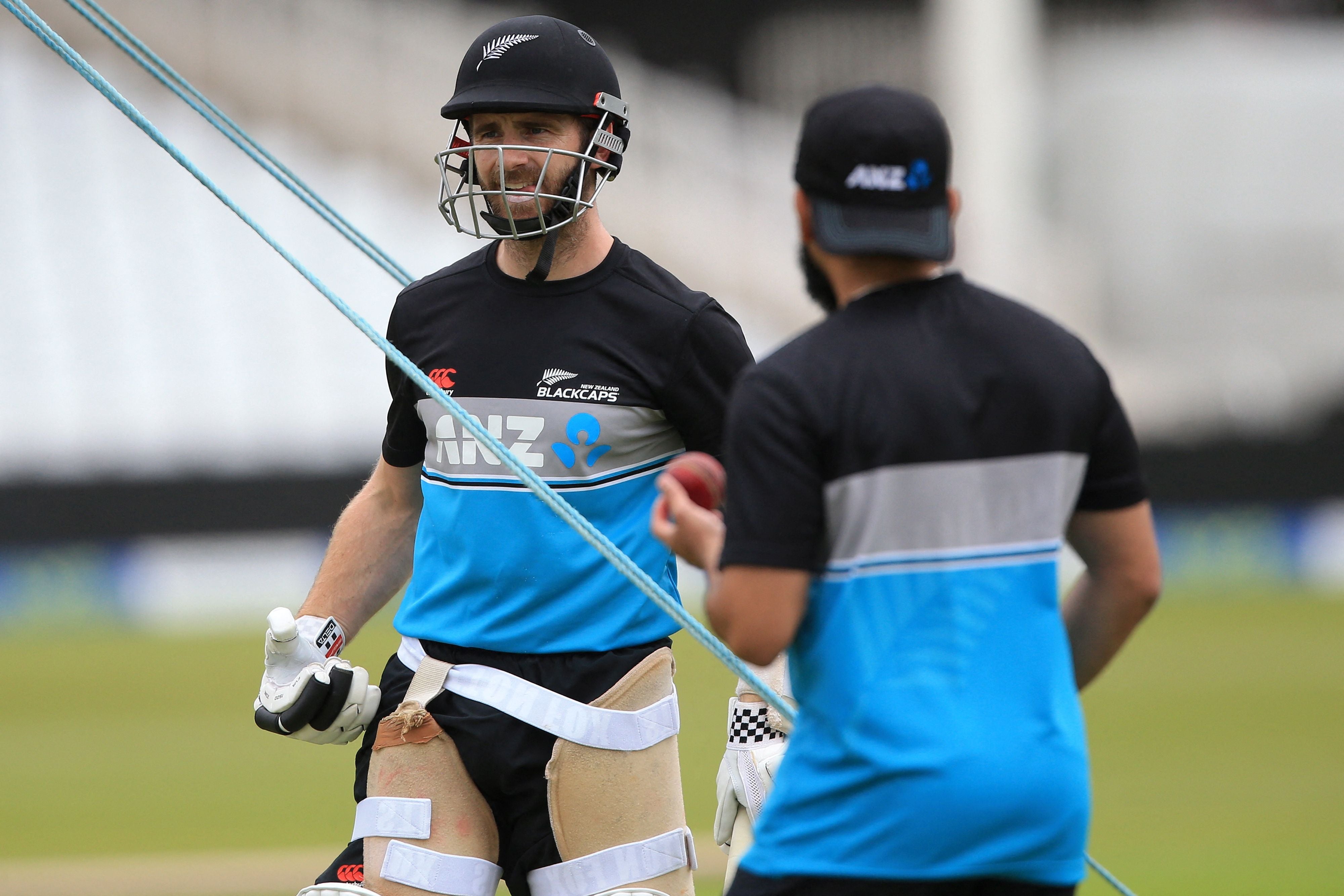 New Zealand captain Kane Williamson during practice at Trent Bridge