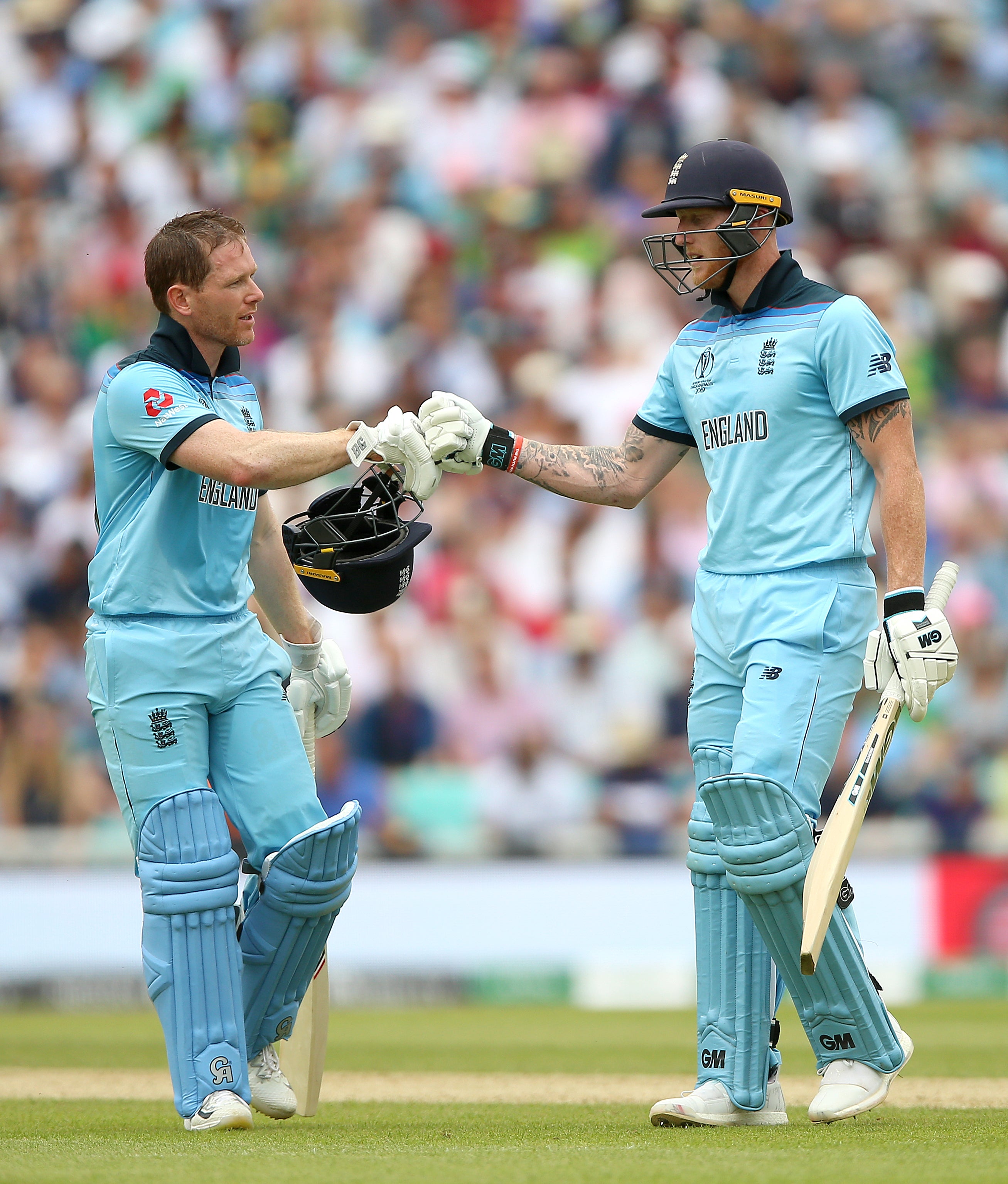 Ben Stokes (right) takes his attacking lead from one-day skipper Eoin Morgan (Nigel French/PA)