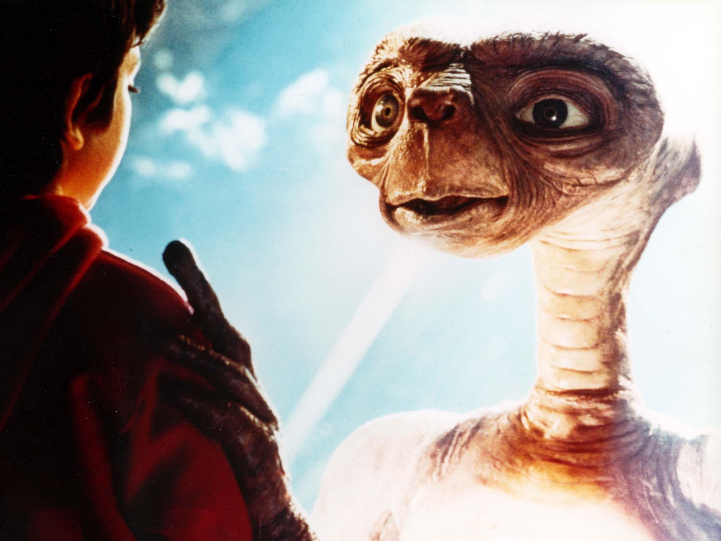 The eyes have it: Elliott (Henry Thomas) and ET