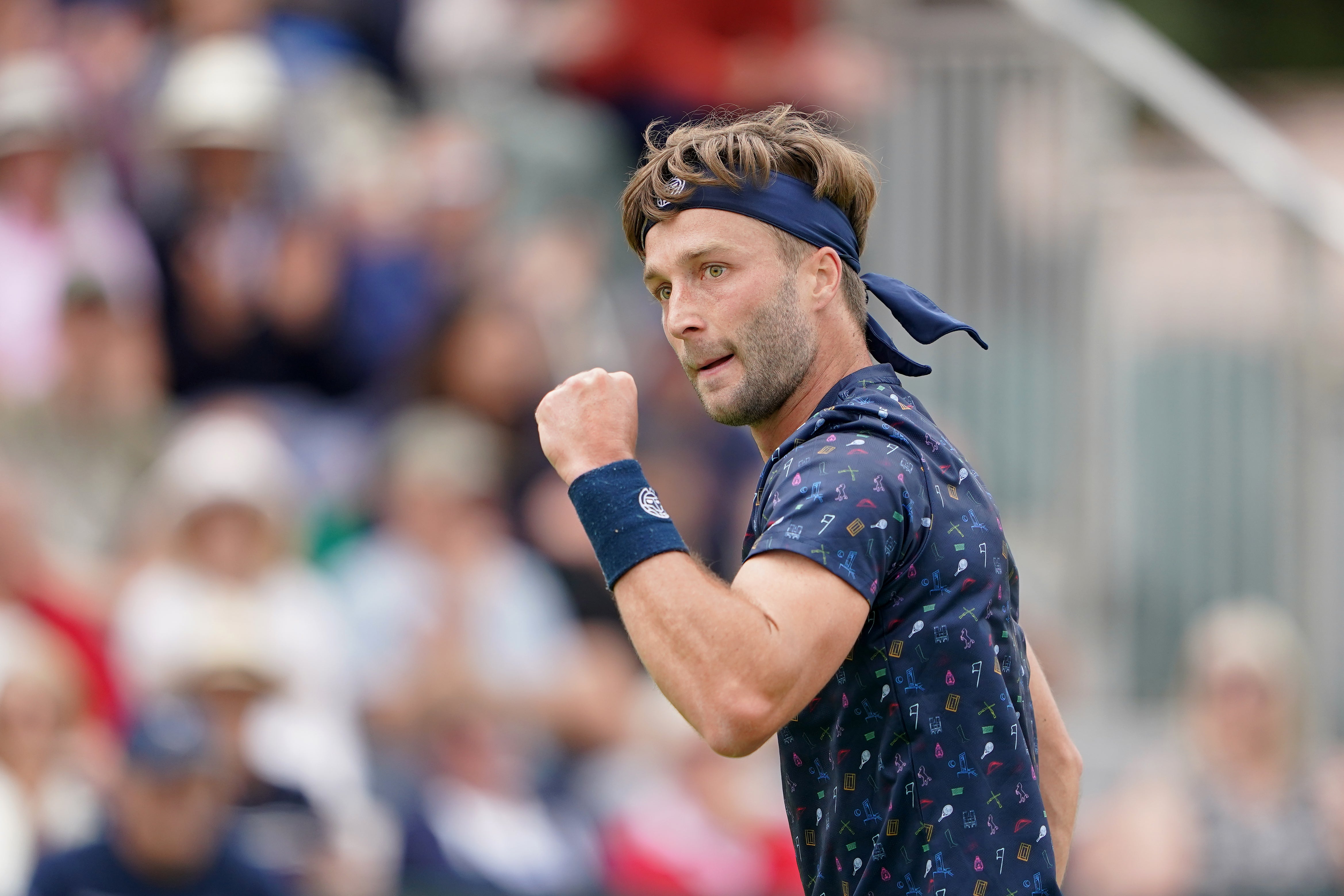 Britain’s Liam Broady came from a set down to progress (Zac Goodwin/PA)