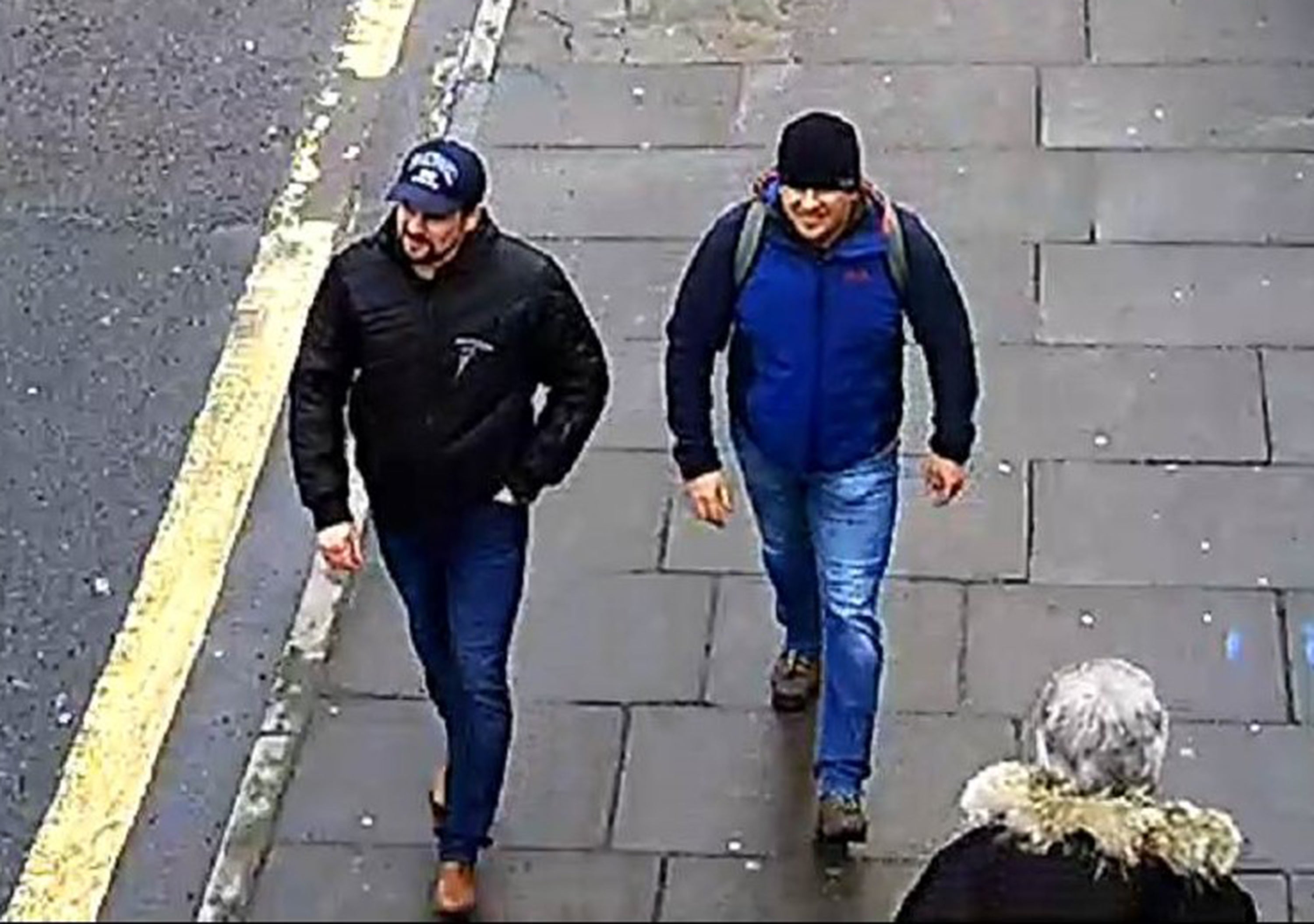 Salisbury Novichok poisoning suspects Alexander Petrov and Ruslan Boshirov are shown on CCTV in Salisbury