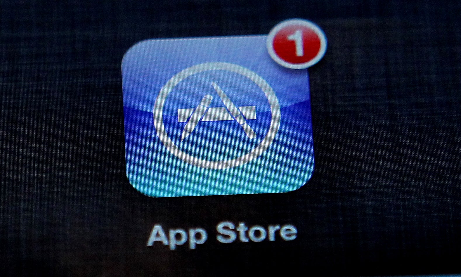 A general view of the Apple App store app on an iPad.