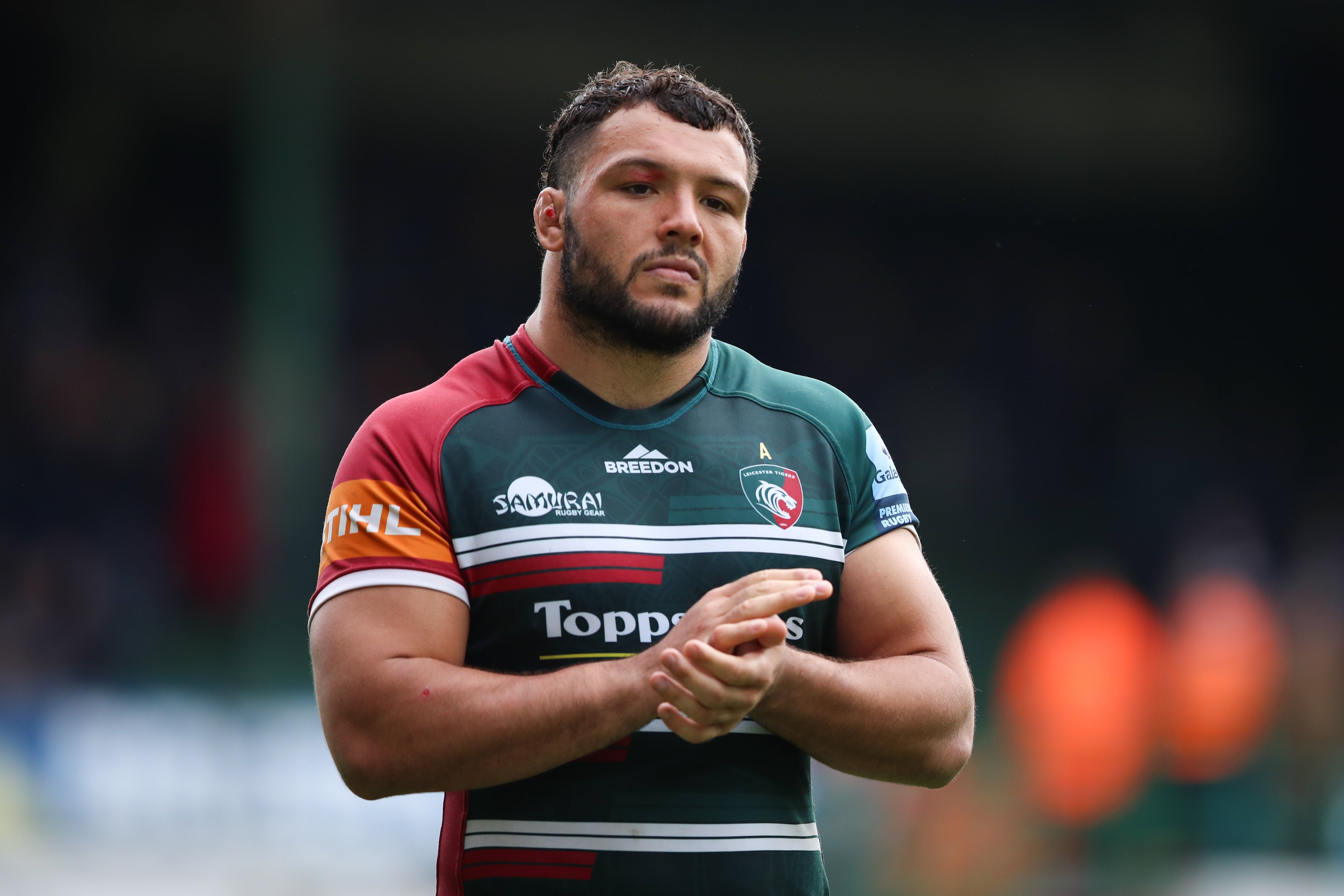 Ellis Genge, pictured, has praised Leicester head coach Steve Borthwick (Isaac Parkin/PA)