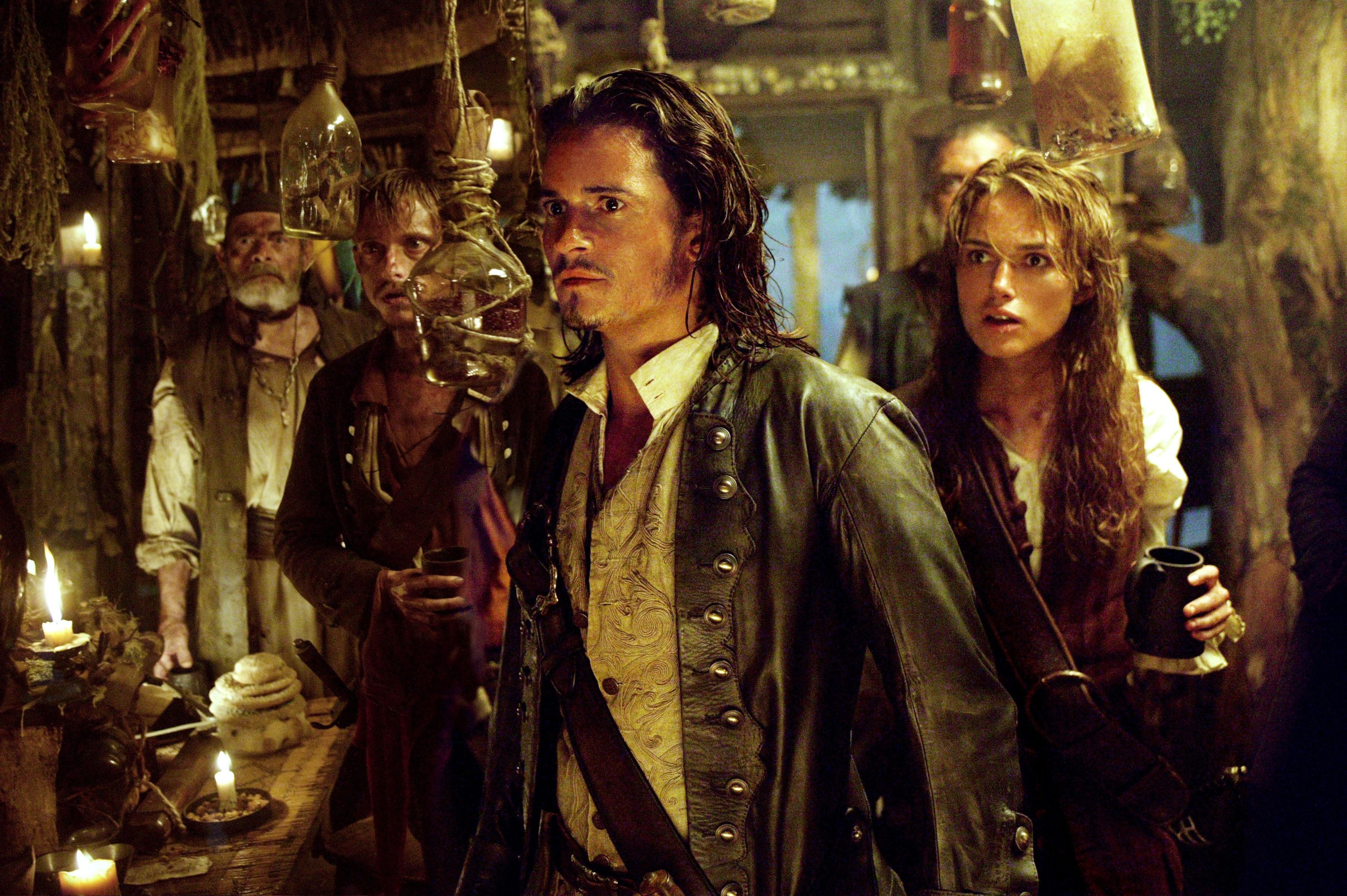 Orlando Bloom and Keira Knightley in ‘Pirates of the Caribbean’