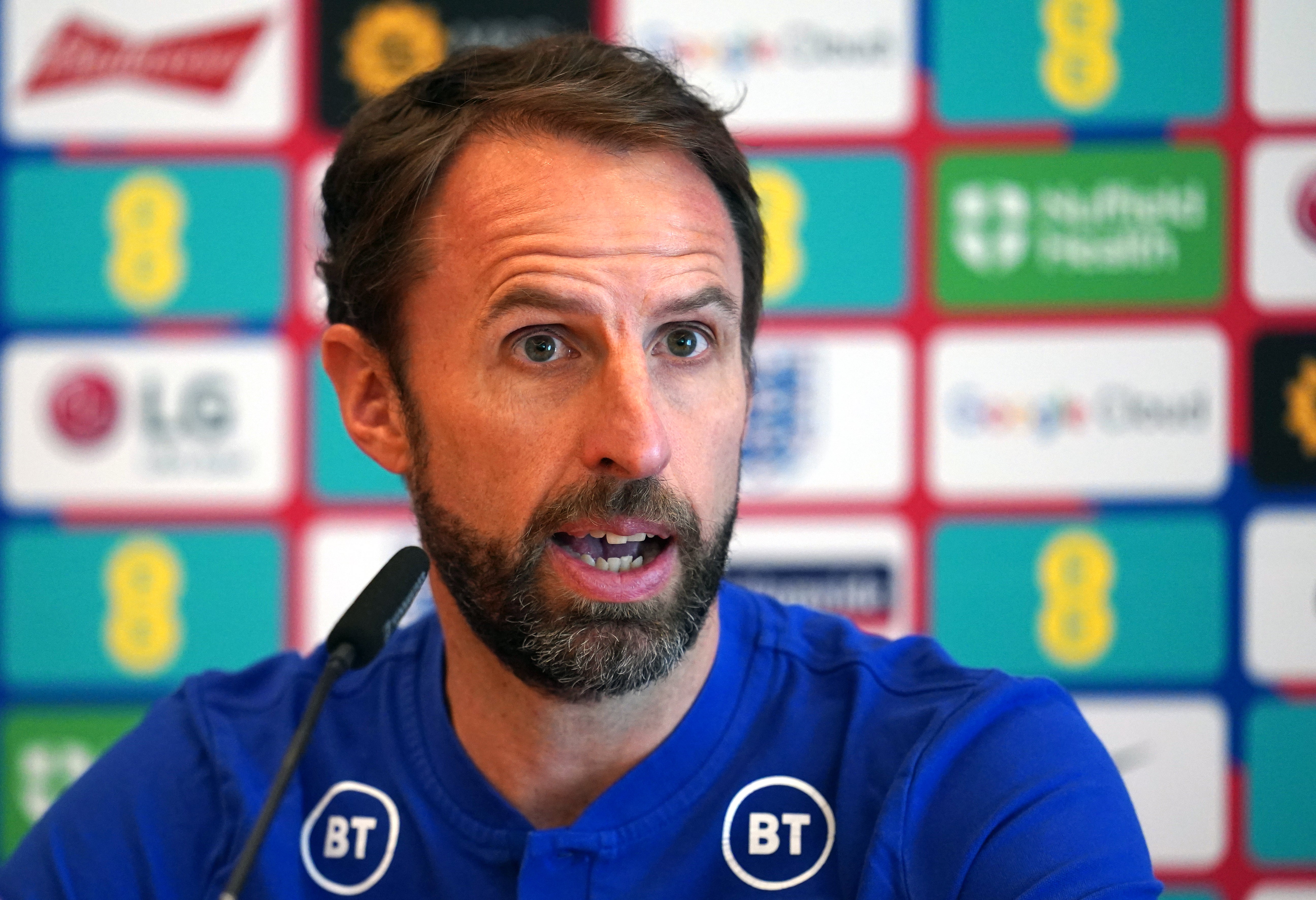 England manager Gareth Southgate spoke of ‘managing minutes’ as the busy schedule of fixtures takes its toll on his players