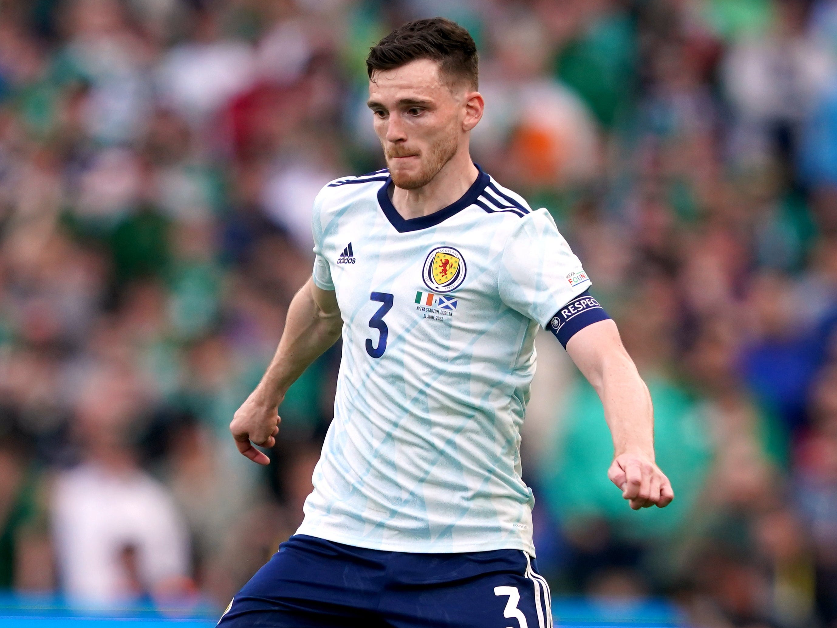 Scotland’s Andy Robertson admitted their performance was nowhere near good enough’ (Brian Lawless/PA)