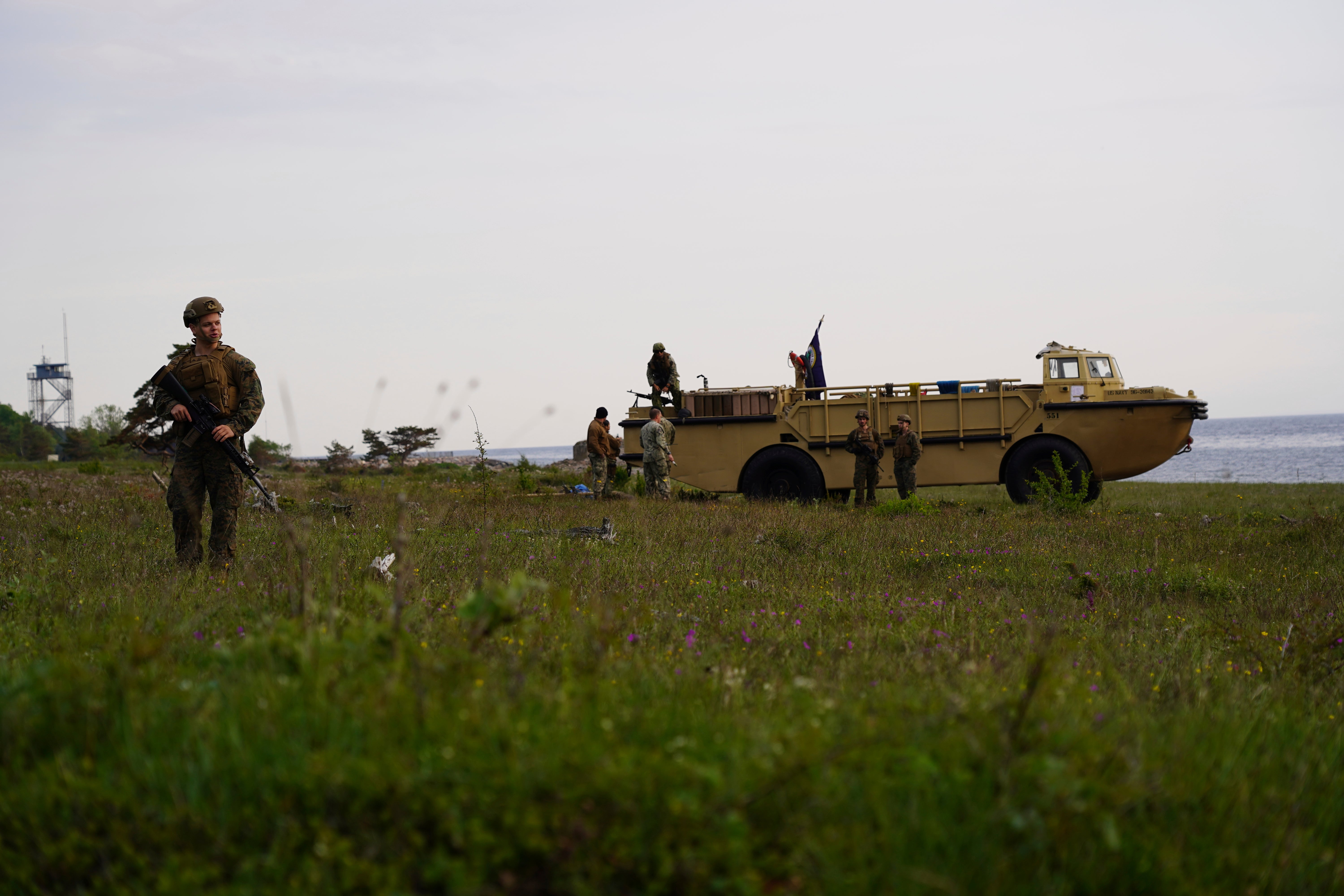 US Troops on Gotland for training exercises