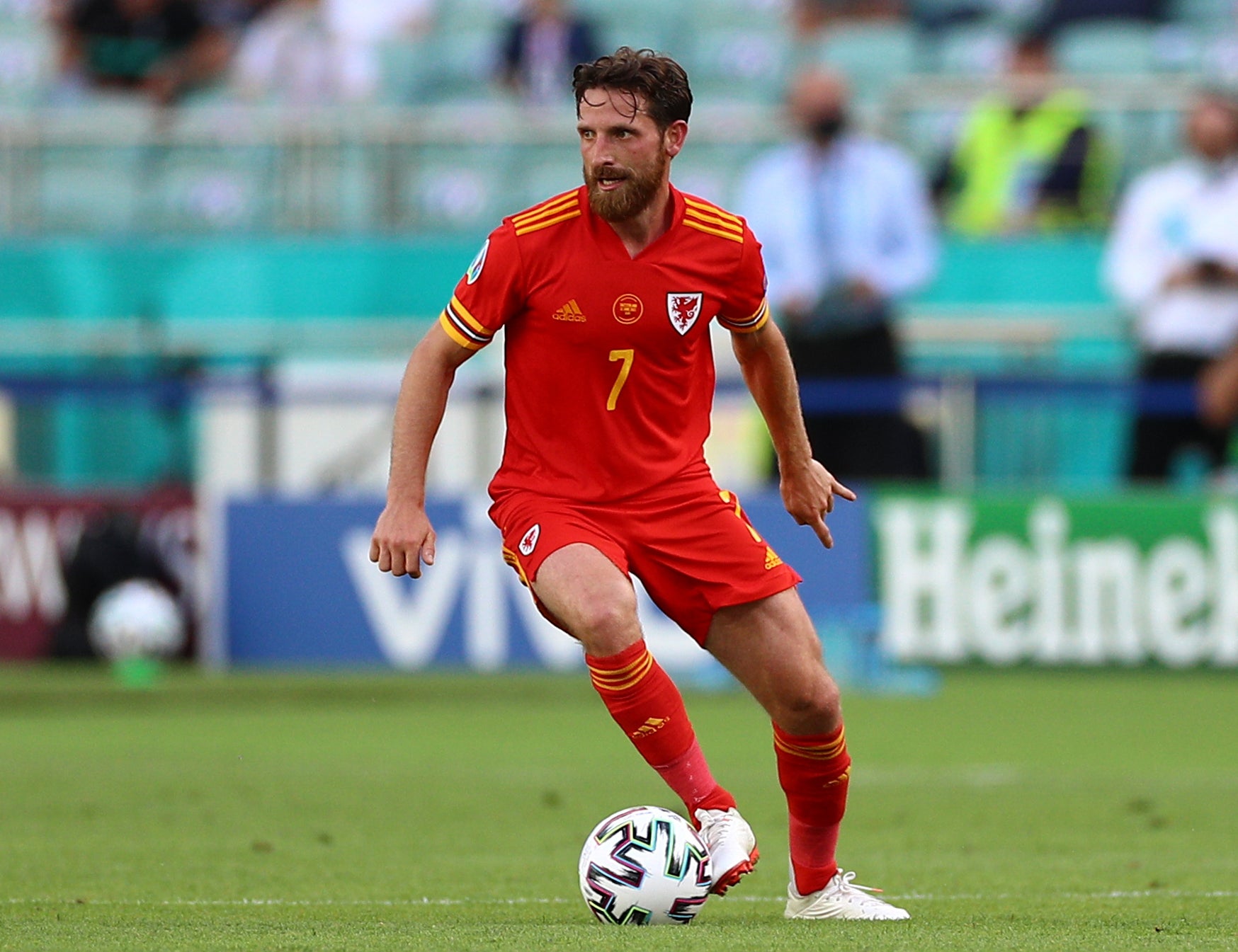 Joe Allen is set to miss Wales’ Nations League game in Holland on Tuesday with a hamstring injury (PA)