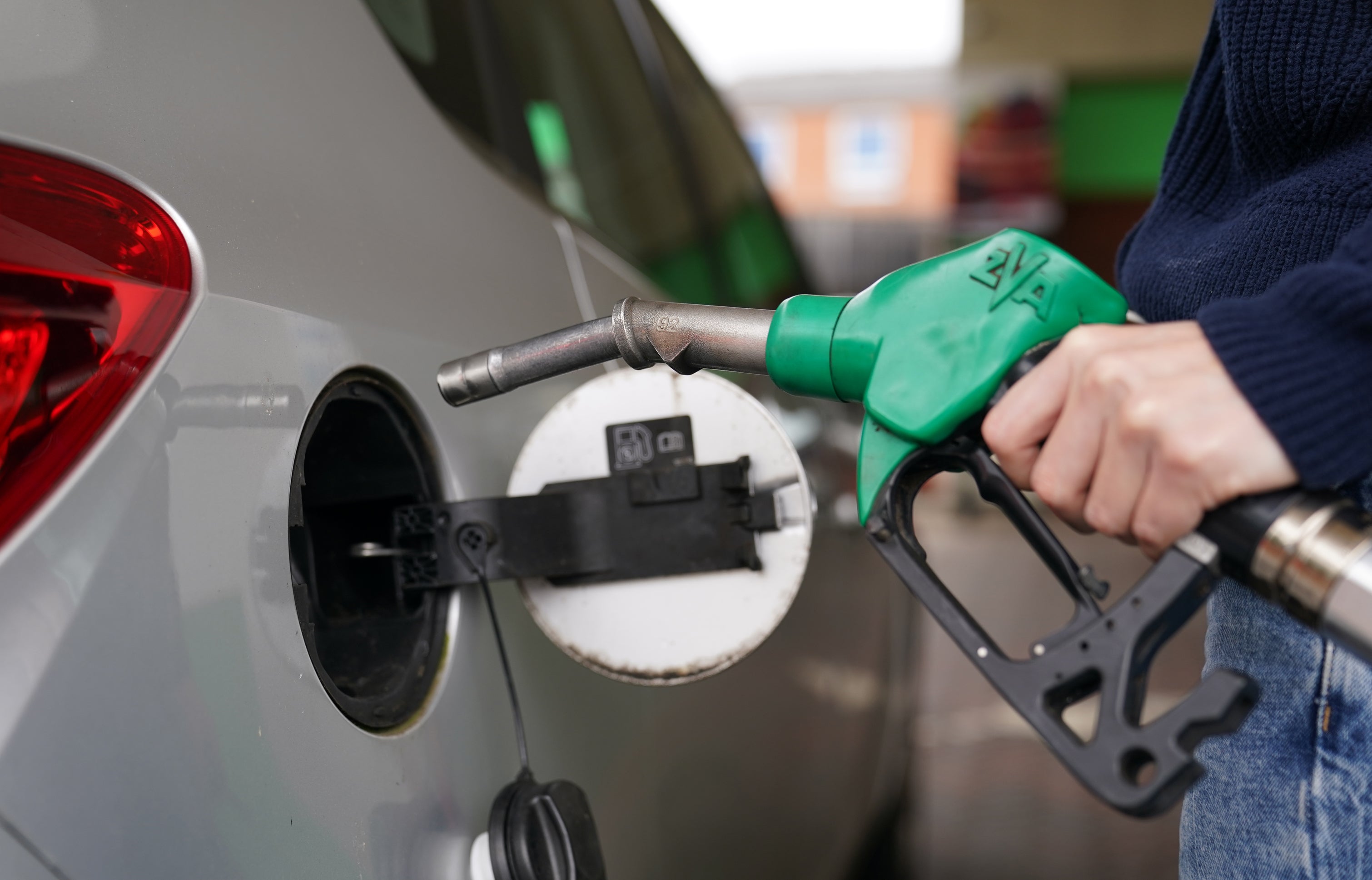 The average price of petrol at the pump reached a record 180.7p last week (Joe Giddens/PA)