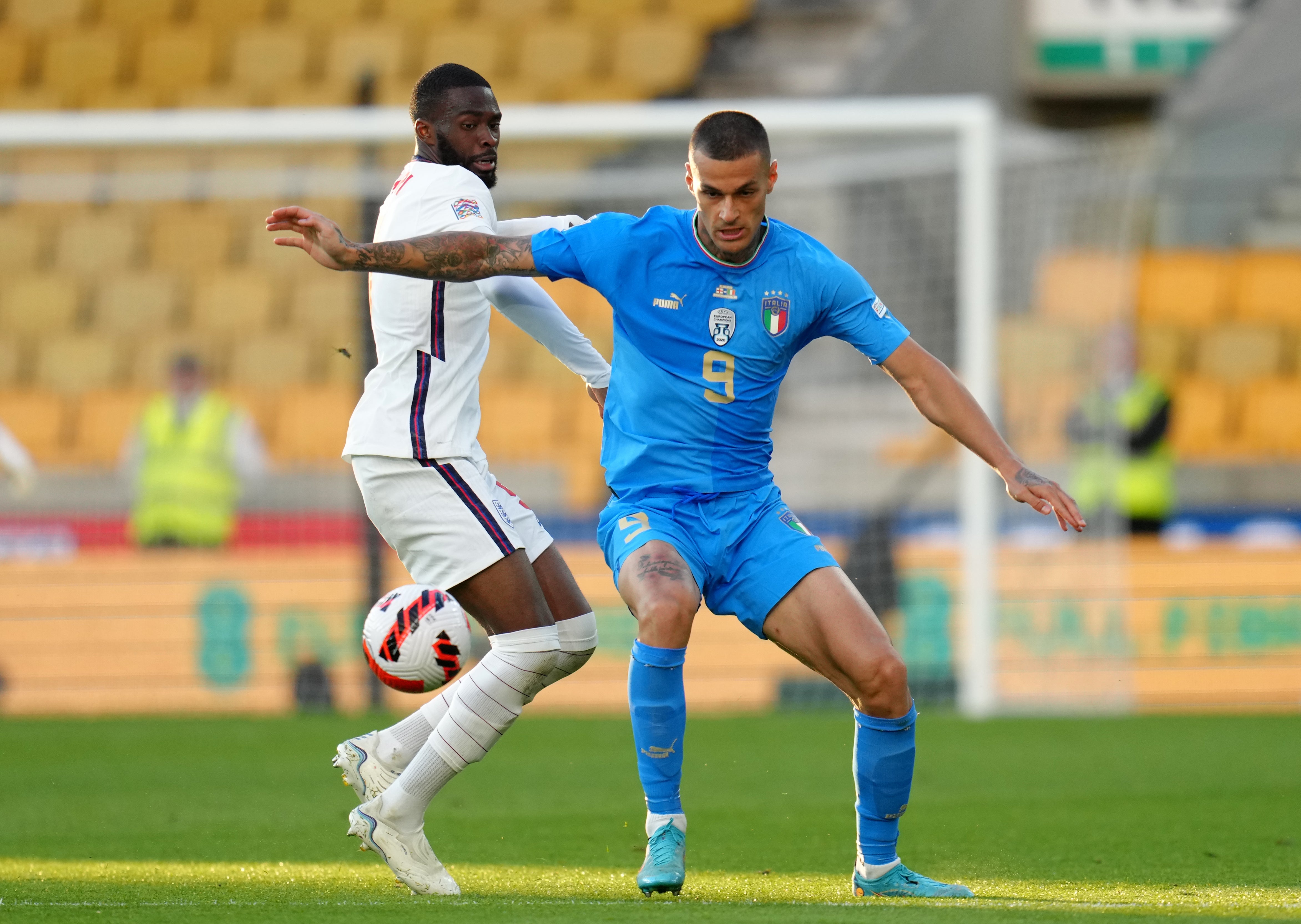 AC Milan defender Fikayo Tomori made his full England debut against Italy (Nick Potts/PA)