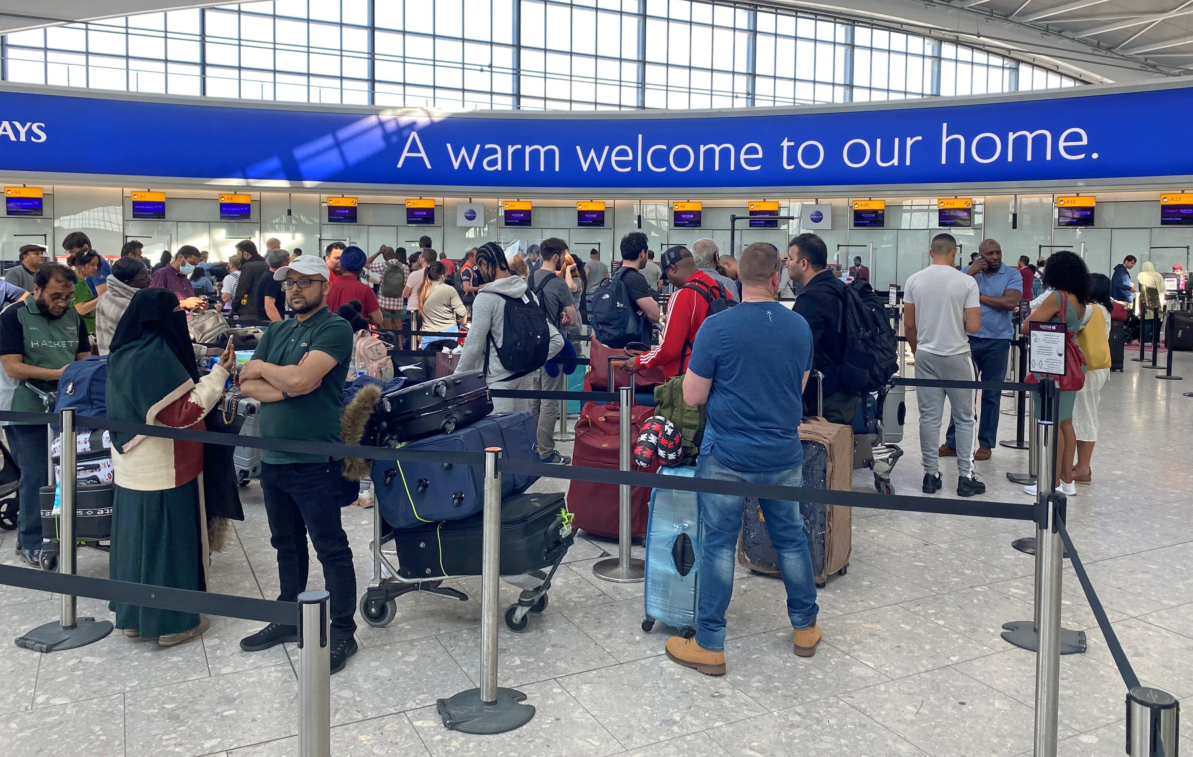 Heathrow has announced that passenger numbers were at 79% of pre-coronavirus levels in May (Steve Parsons/PA)