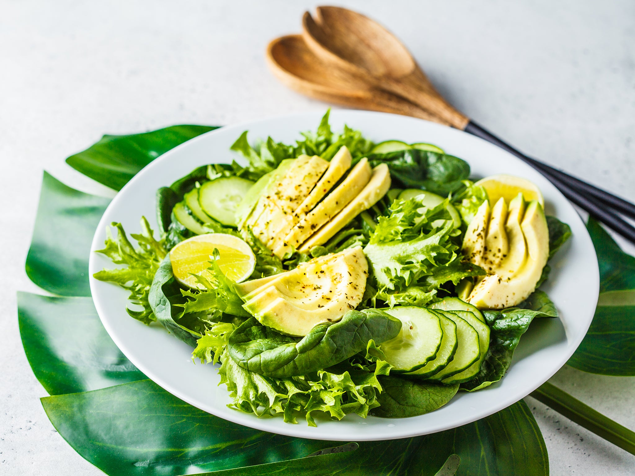 Crispy cucumber and creamy avocado make for a delicate combination