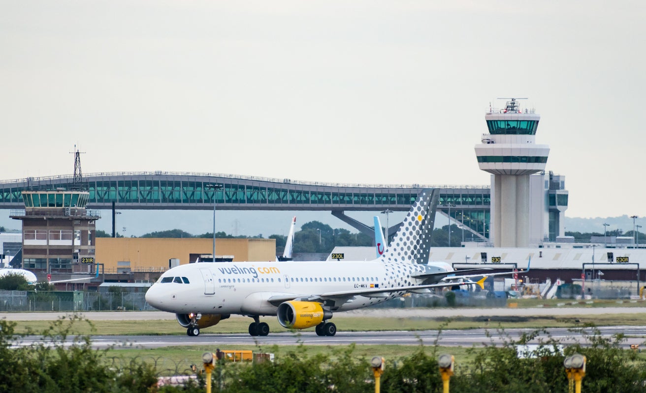 A control tower at Gatwick