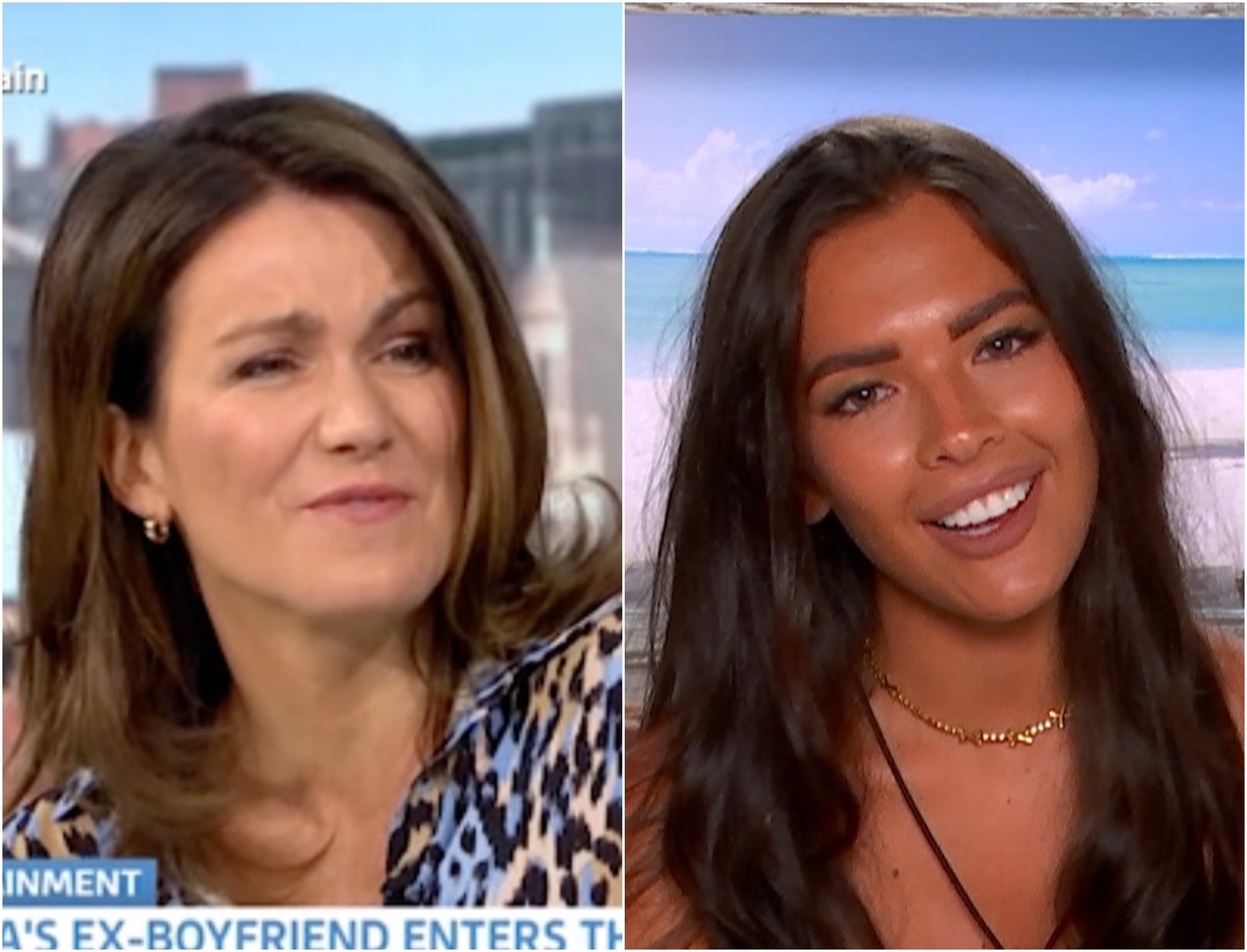 Susanna Reid (left), Gemma Owen