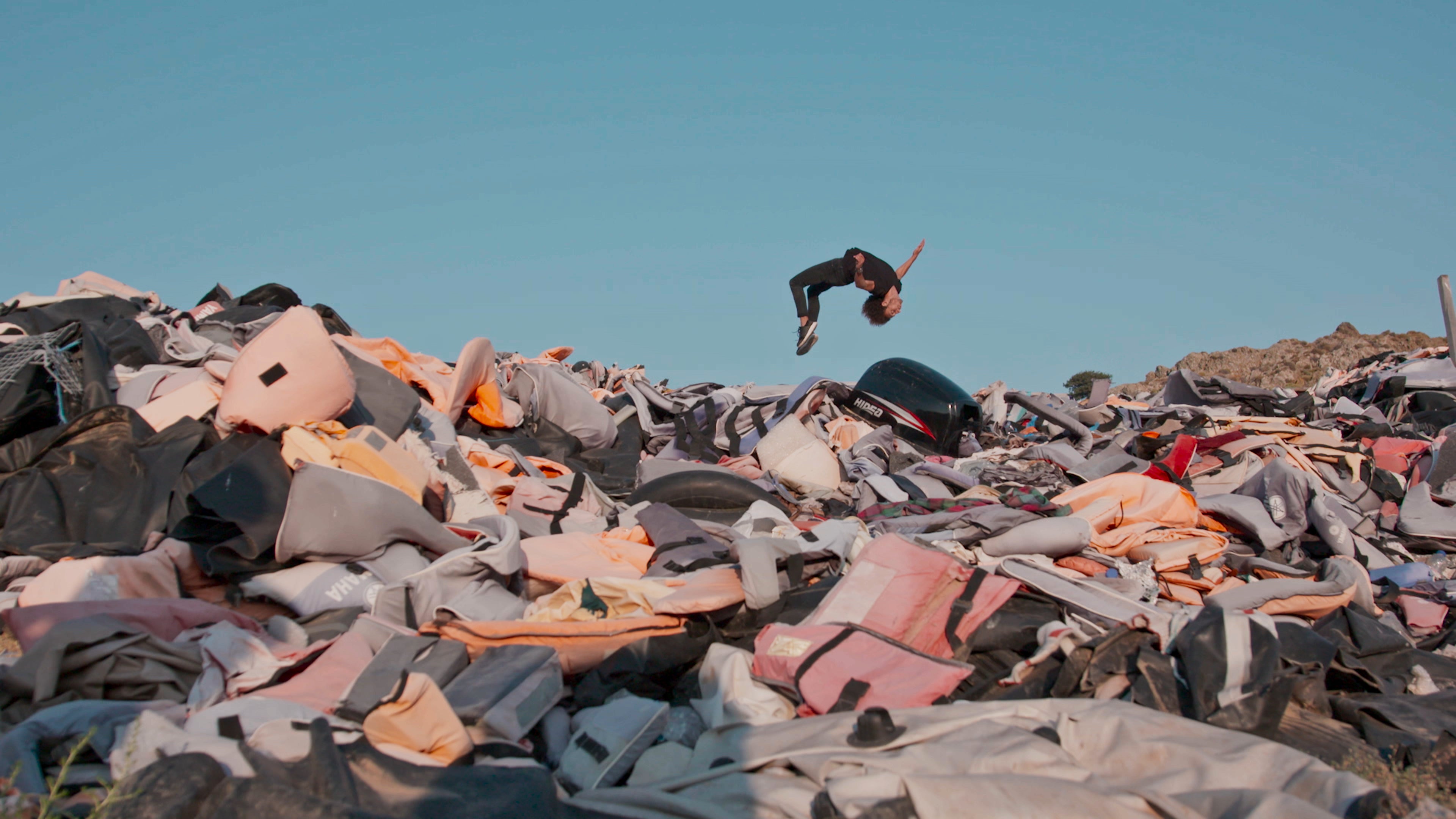 Dancer and acrobat, Bboy Shadow (aka Mhd Sabboura), in ‘The Story Won’t Die’