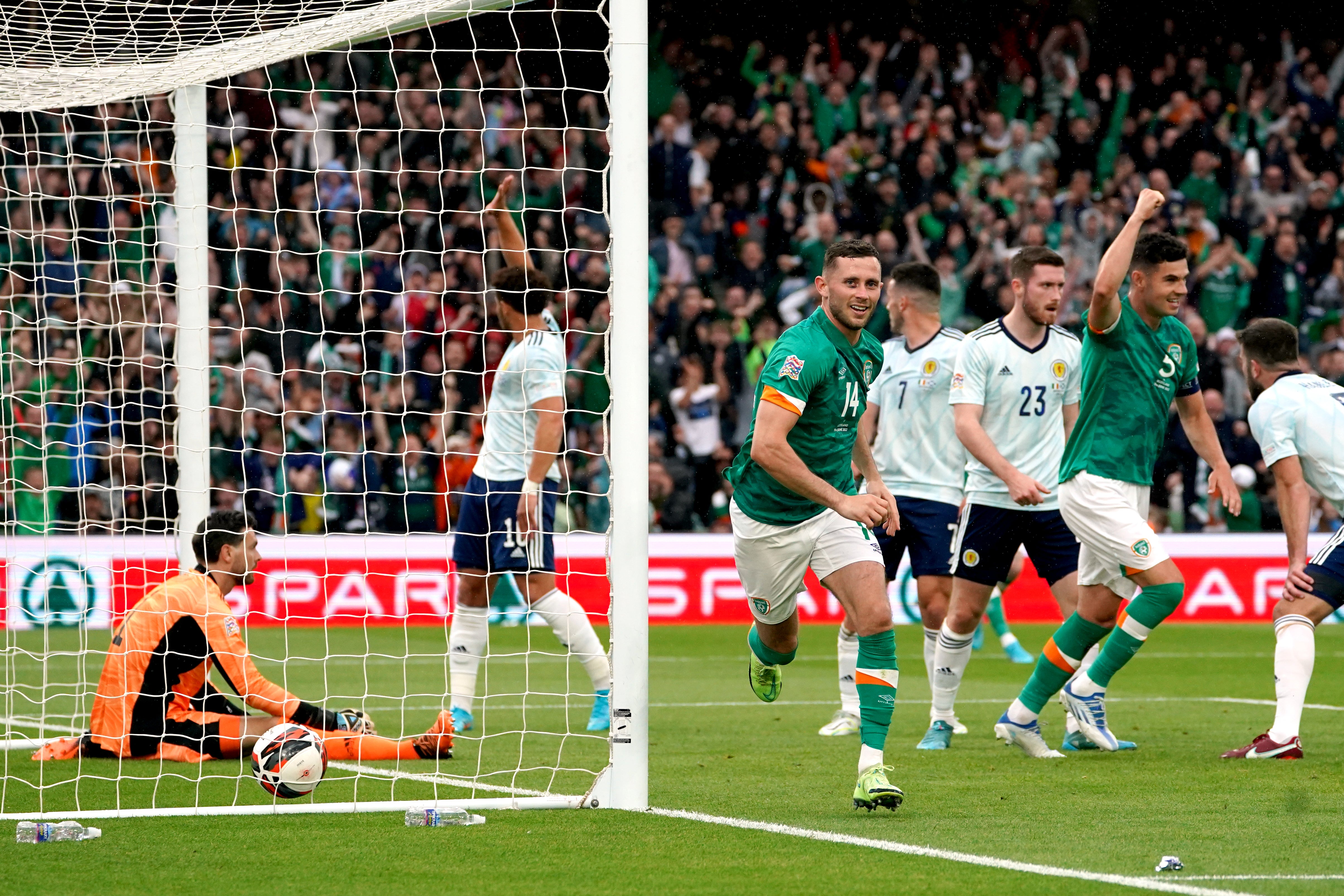 Scotland were beaten 3-0 by Republic of Ireland (Brian Lawless/PA)