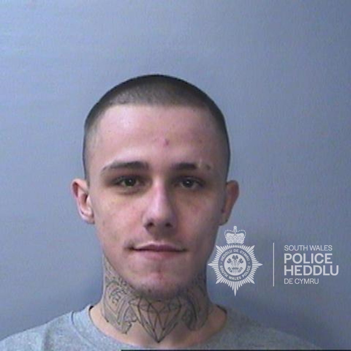 Michael Jordan Athernought, 25, who has been jailed after petrol bombing a woman’s home believing it to be the property of his rap rival. (South Wales Police/PA)