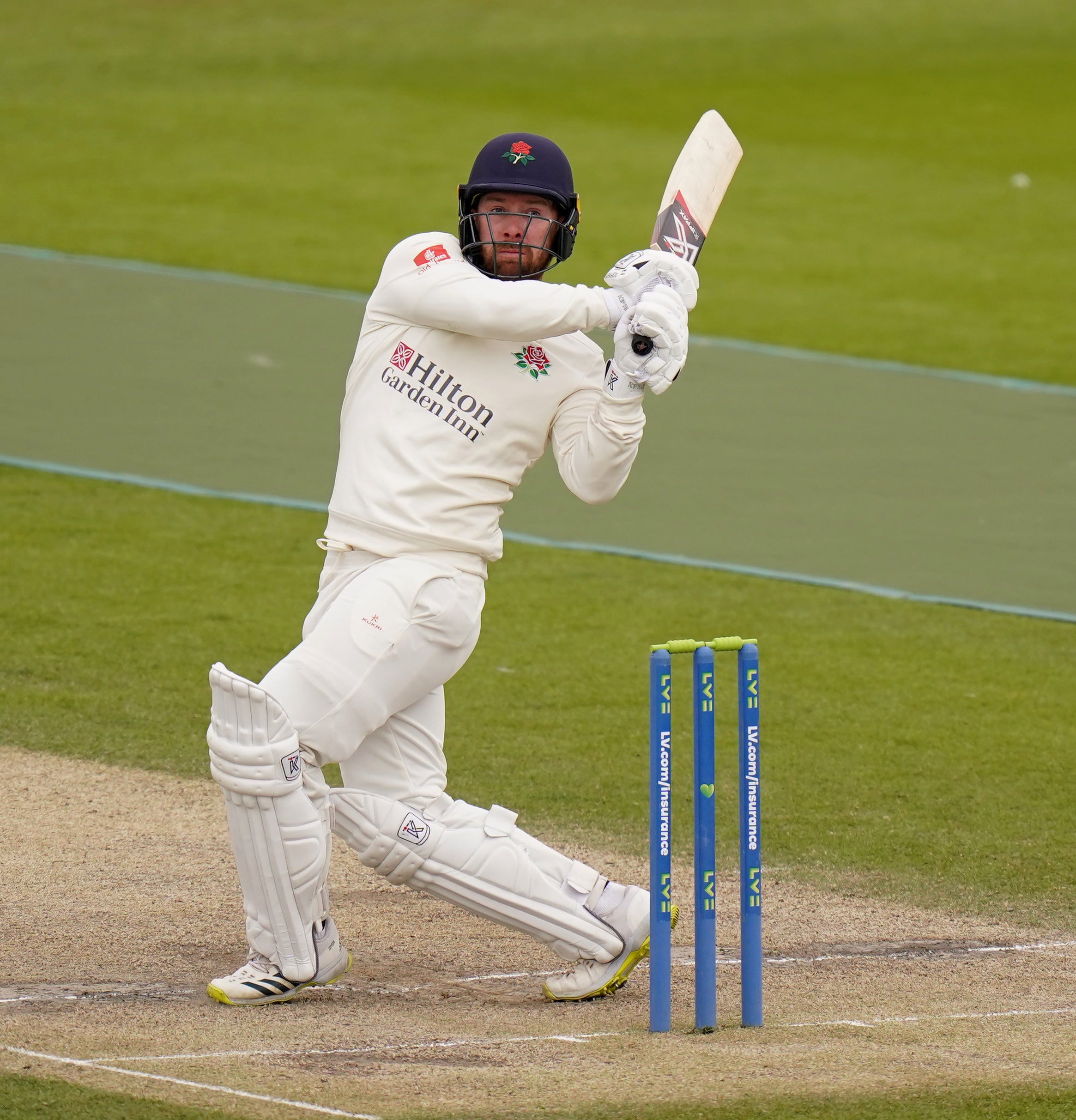 Lancashire’s Steven Croft fell 10 runs short of a century (Adam Davy/PA)