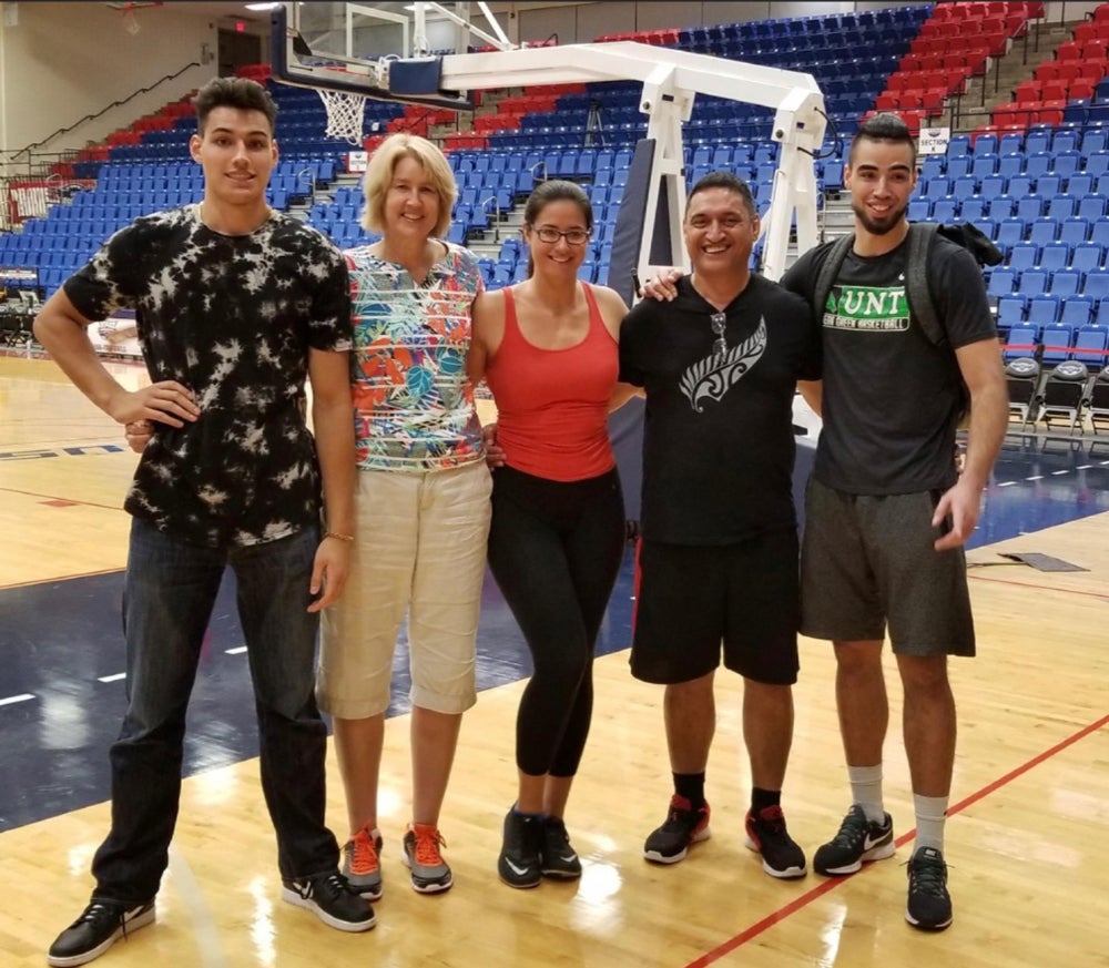 Marie Temara, 27, with her mum, Christine Temara, dad, Mike Temara, 61, and brothers, Shane, 26, and Troy, 24 (Collect/PA Images)