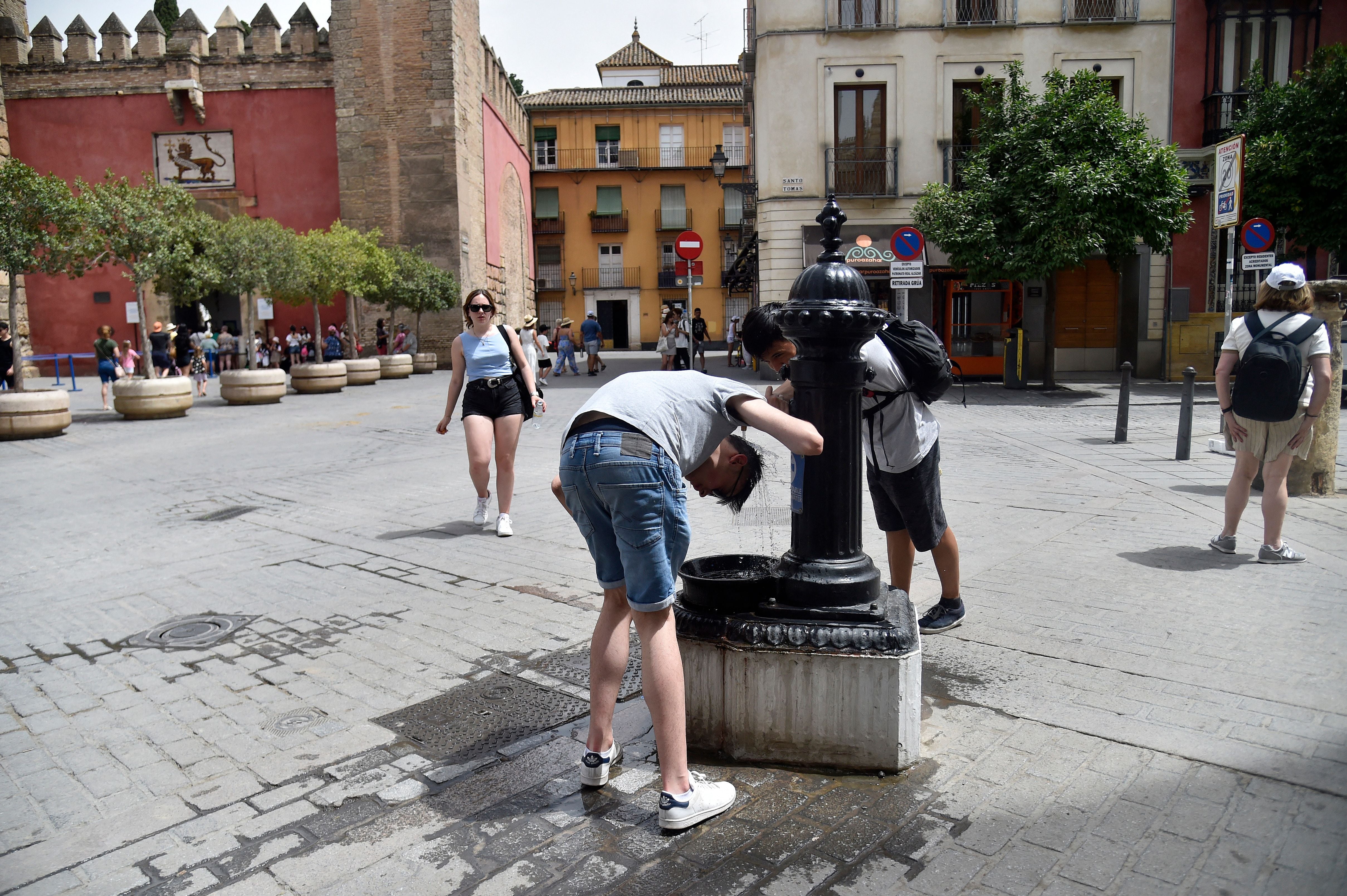 Seville has been hit by scorching temperatures in Spain’s heatwave