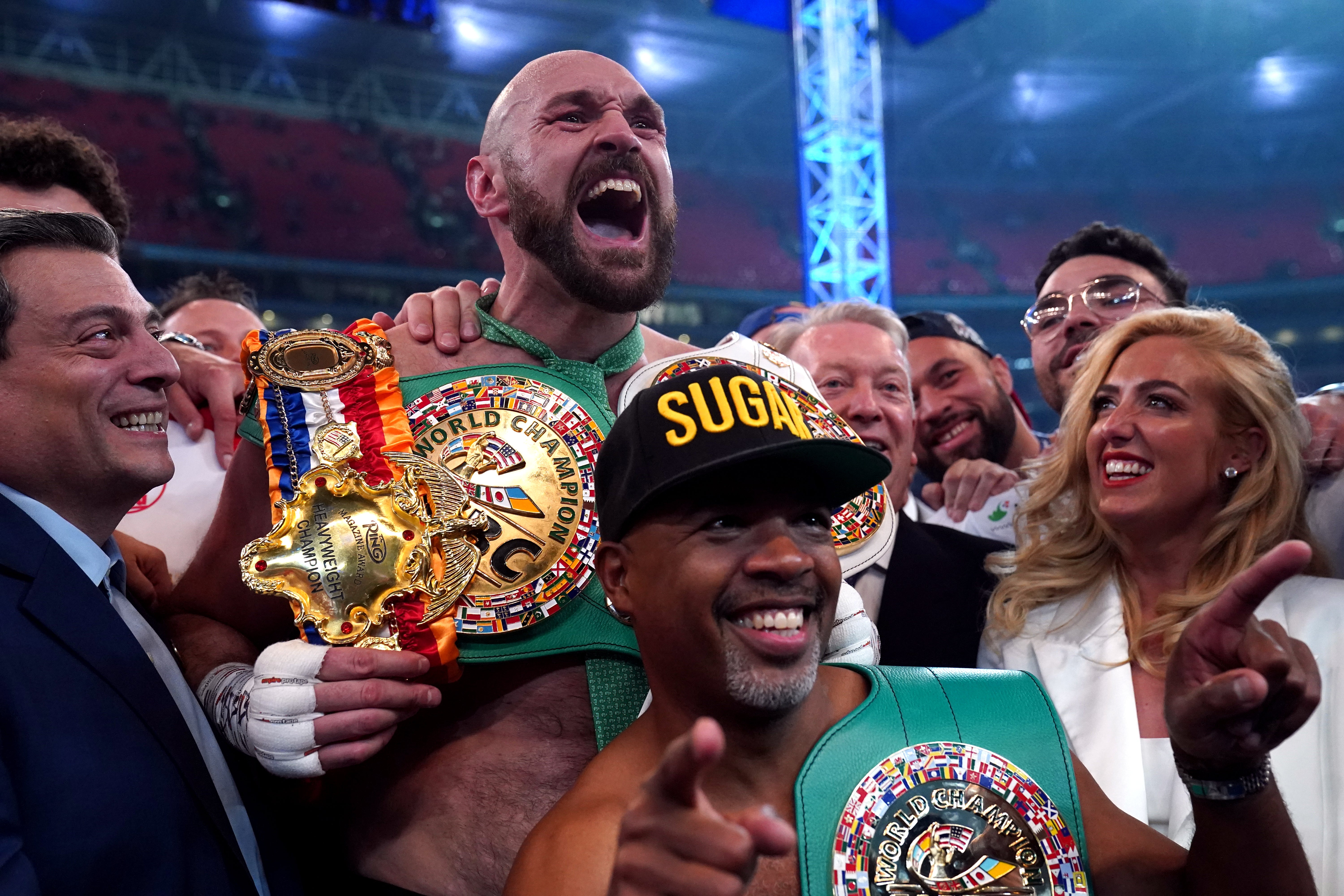 Tyson Fury retained the WBC heavyweight title by knocking out Dillian Whyte in April (Nick Potts/PA)