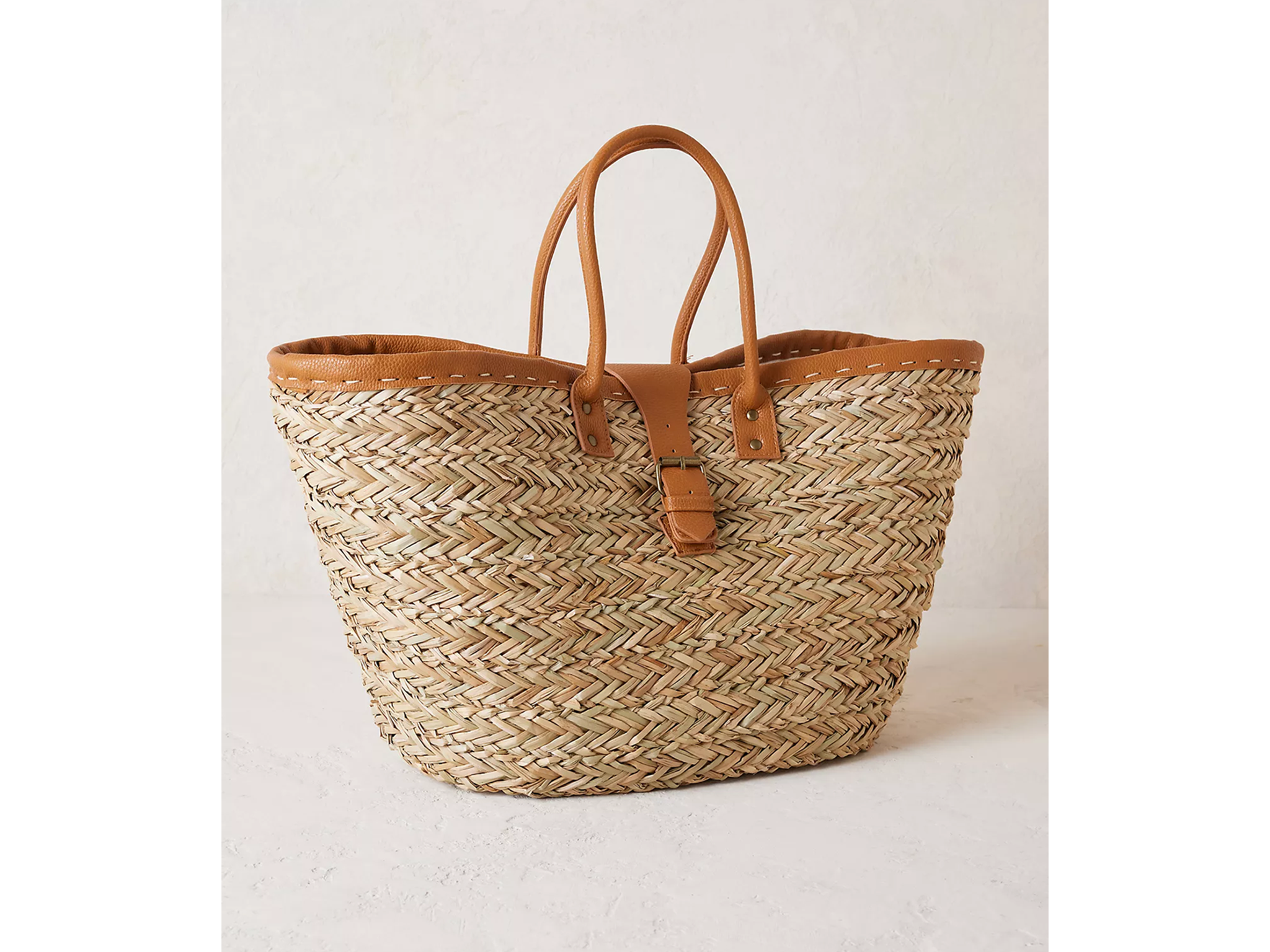 Anthropologie basket tote bag