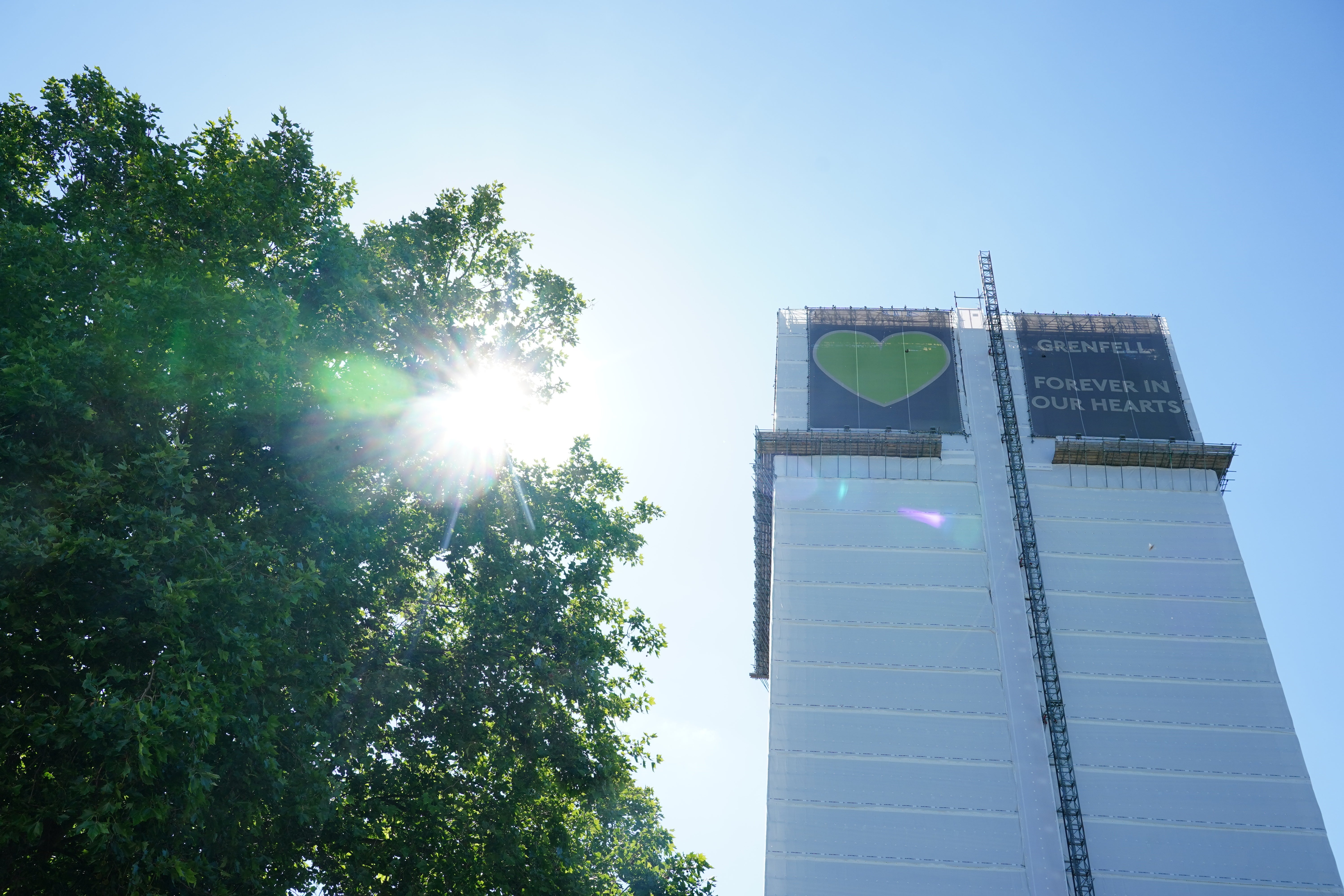 Grenfell Tower in London (Dominic Lipinski/PA)