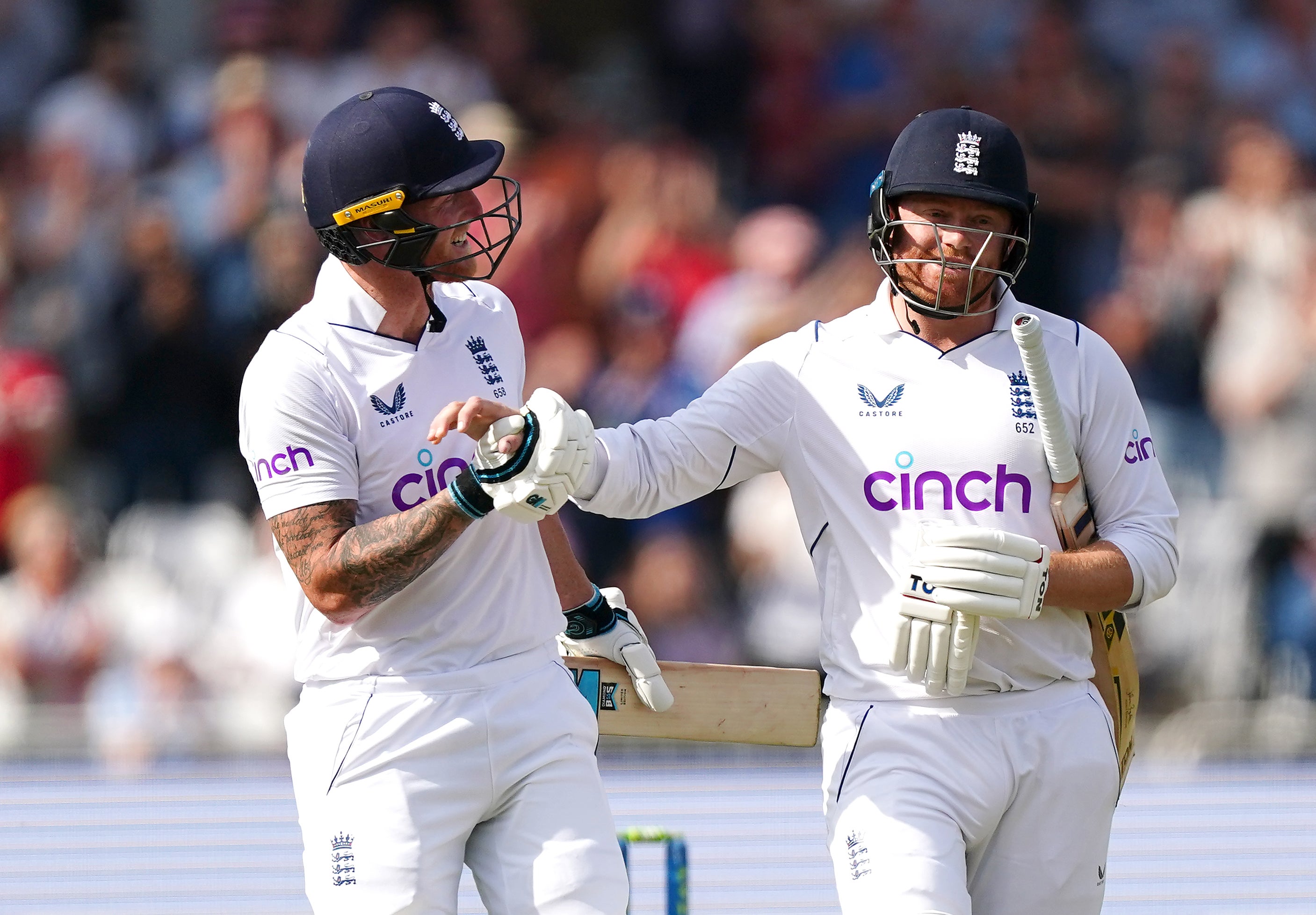 Jonny Bairstow (right) and Ben Stokes combined to great effect for England (Mike Egerton/PA)