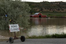 Yellowstone: One group of backpackers remain after record deluge sparks scramble to evacuate 10,000