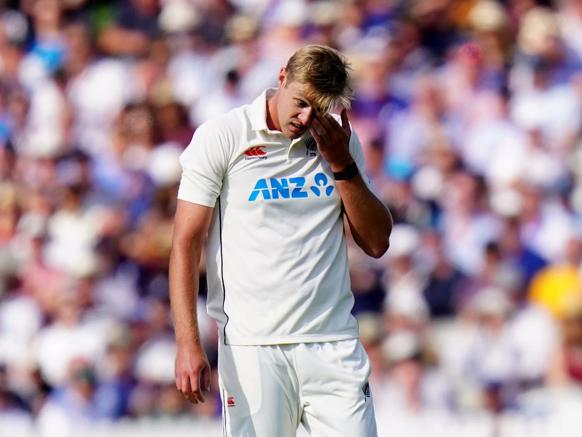 New Zealand pace bowler Kyle Jamieson will miss the final Test against England at Headingley due to a stress reaction in his back