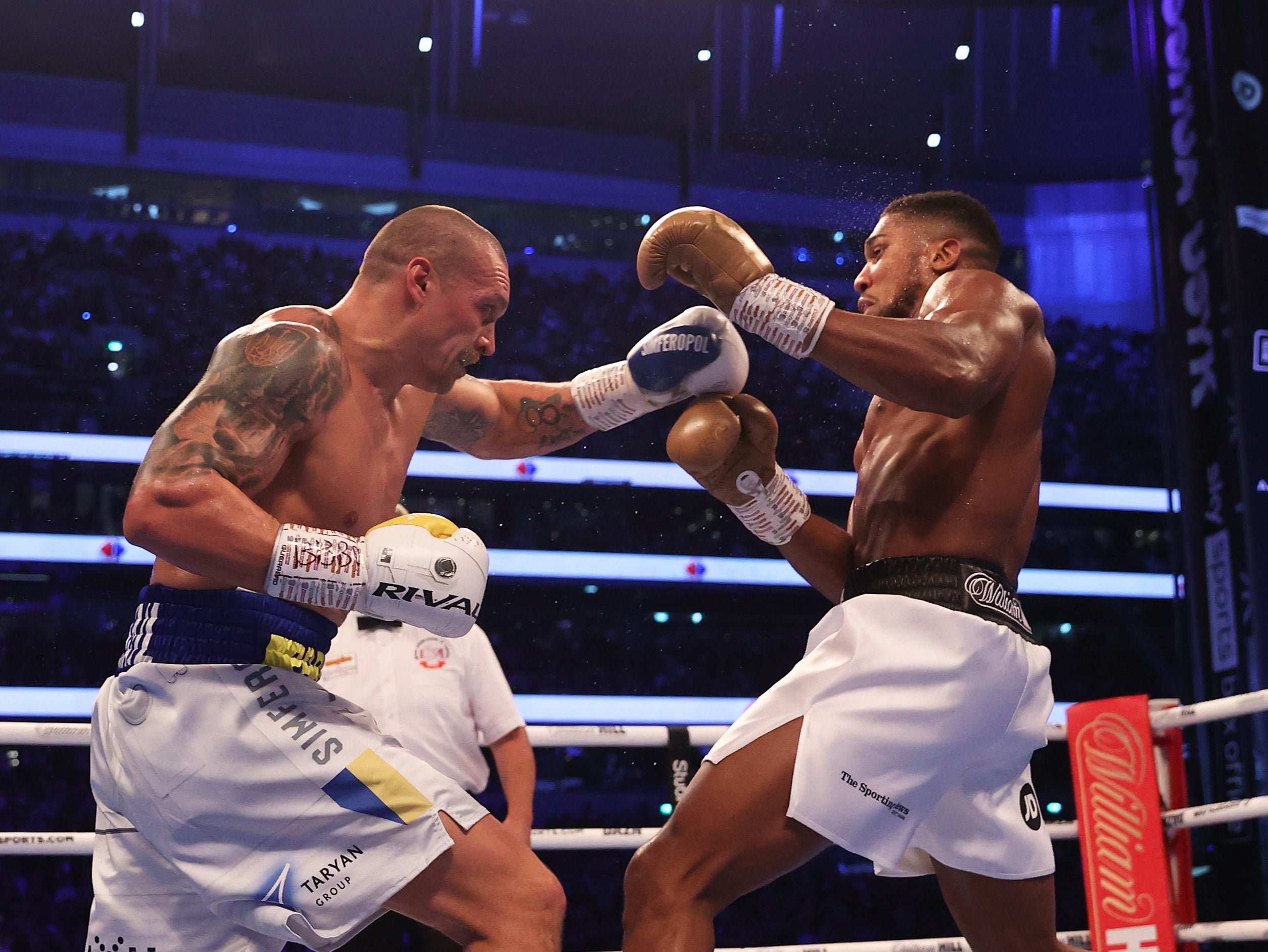 Joshua was easily outpointed by Usyk in London in September