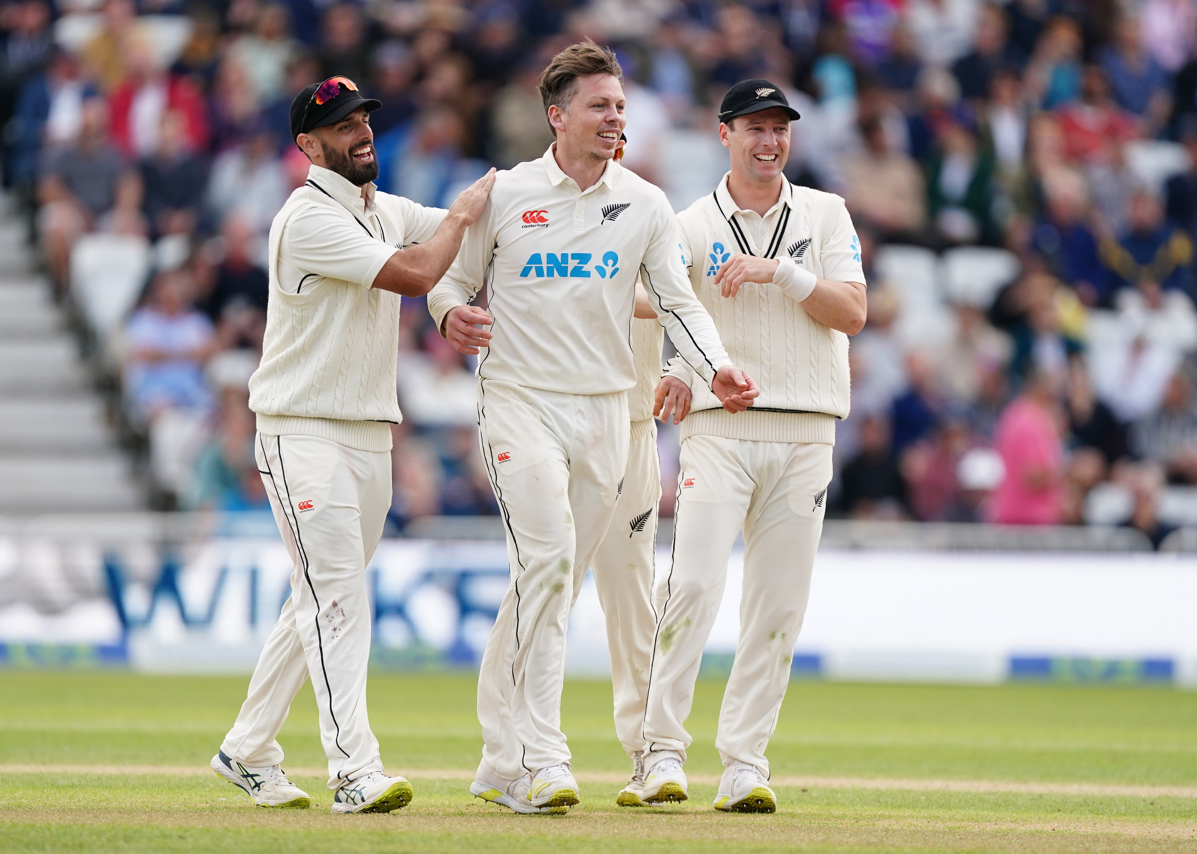 Michael Bracewell (centre) has tested positive for Covid-19 (Mike Egerton/PA)