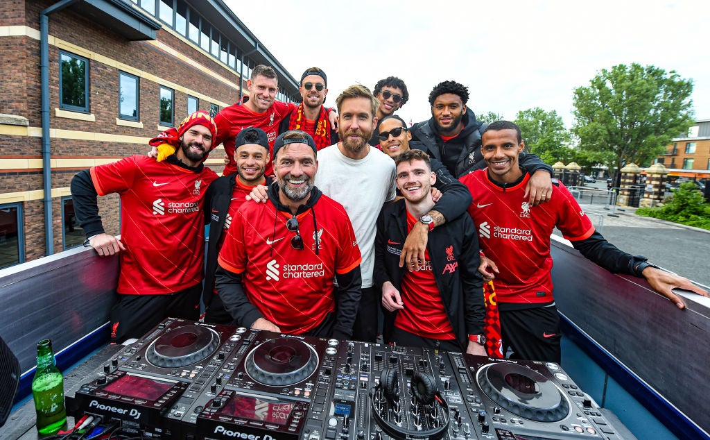 Calvin Harris was a guest of Scotland captain Andy Roberton