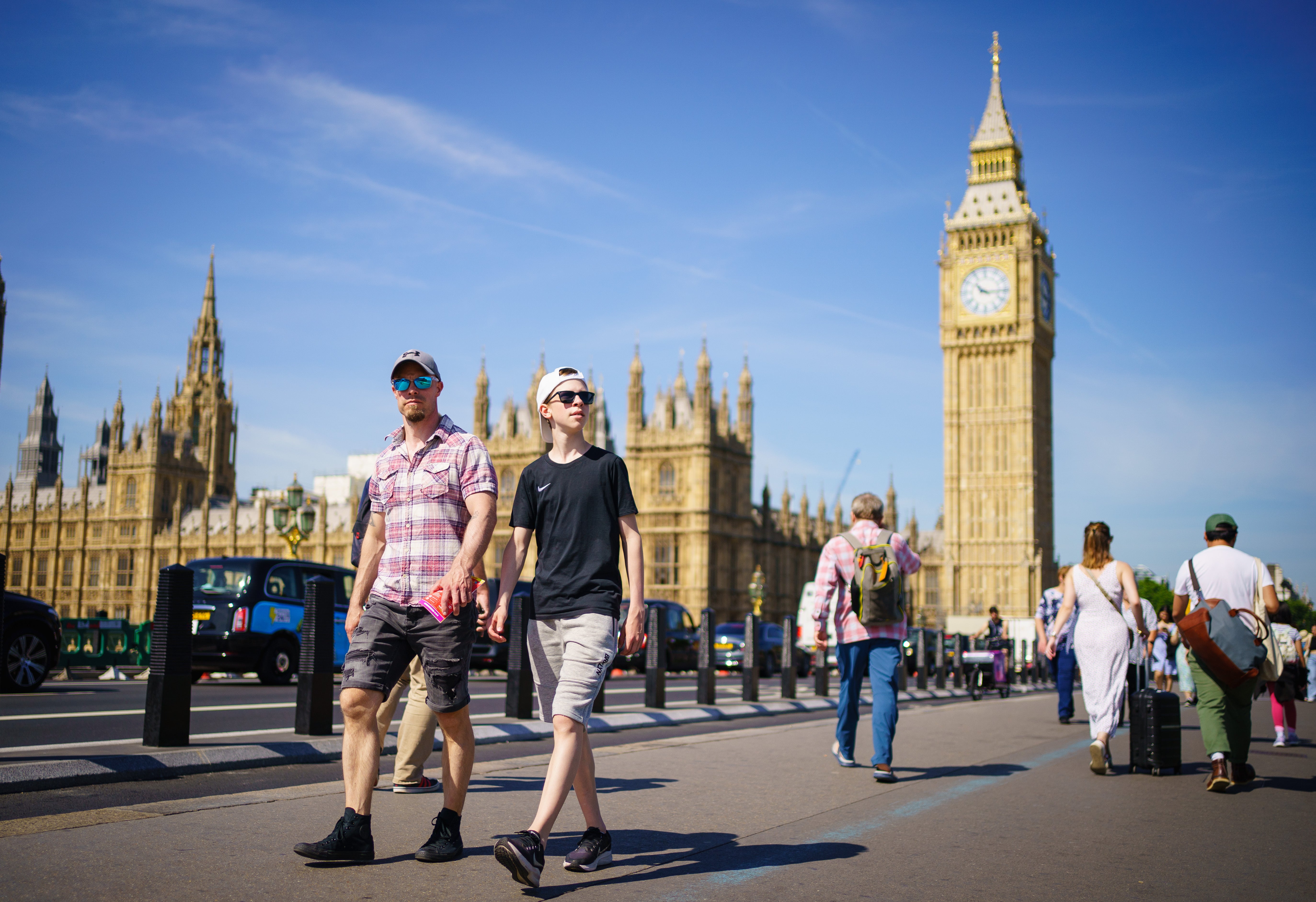 A yellow heat-health alert has been issued in six regions of England