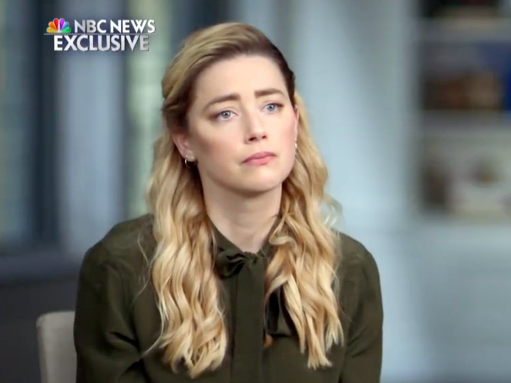 Amber Heard speaks to Savannah Guthrie of NBC News