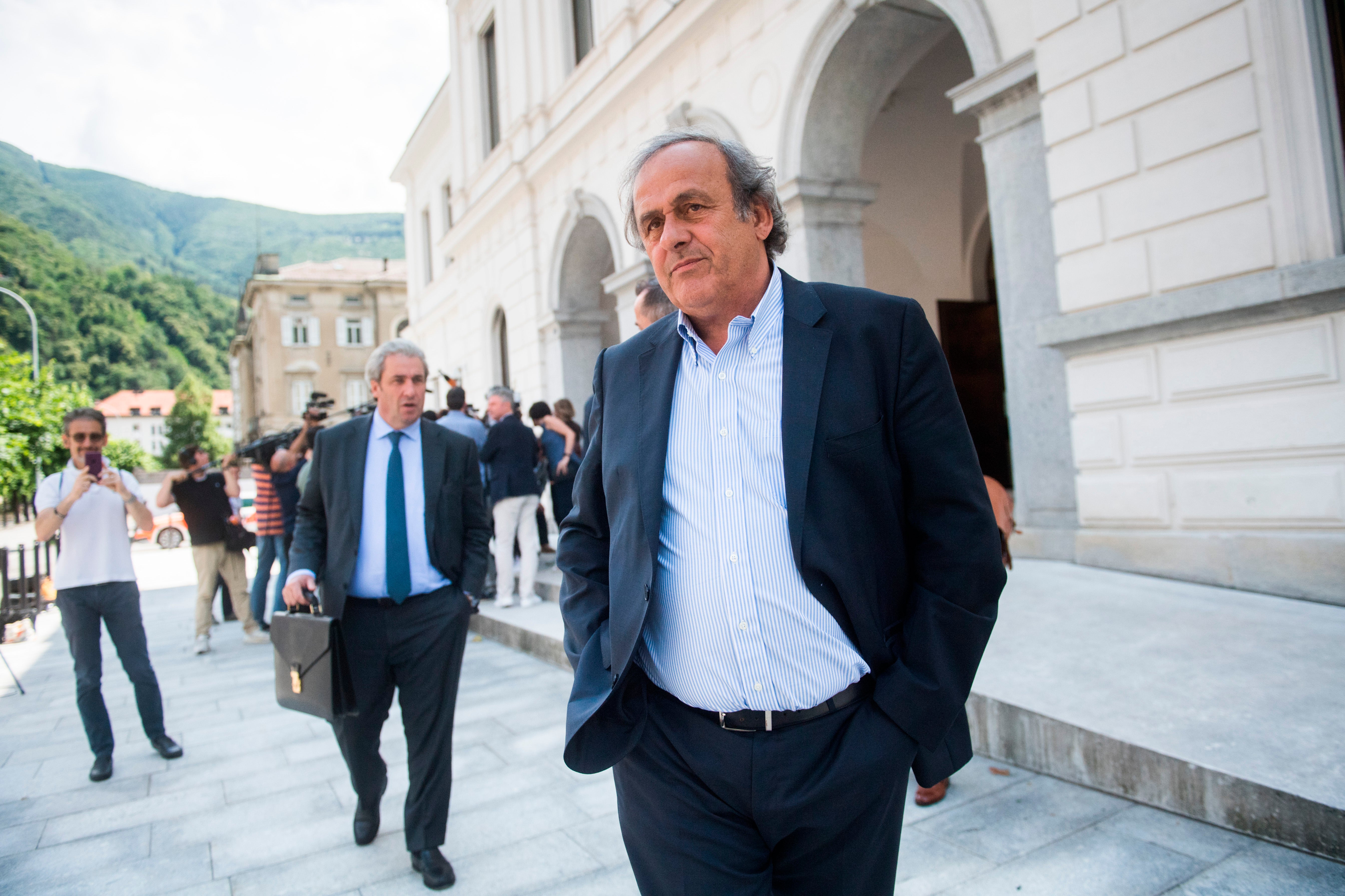 Switzerland Soccer FIFA Trial Blatter Platini