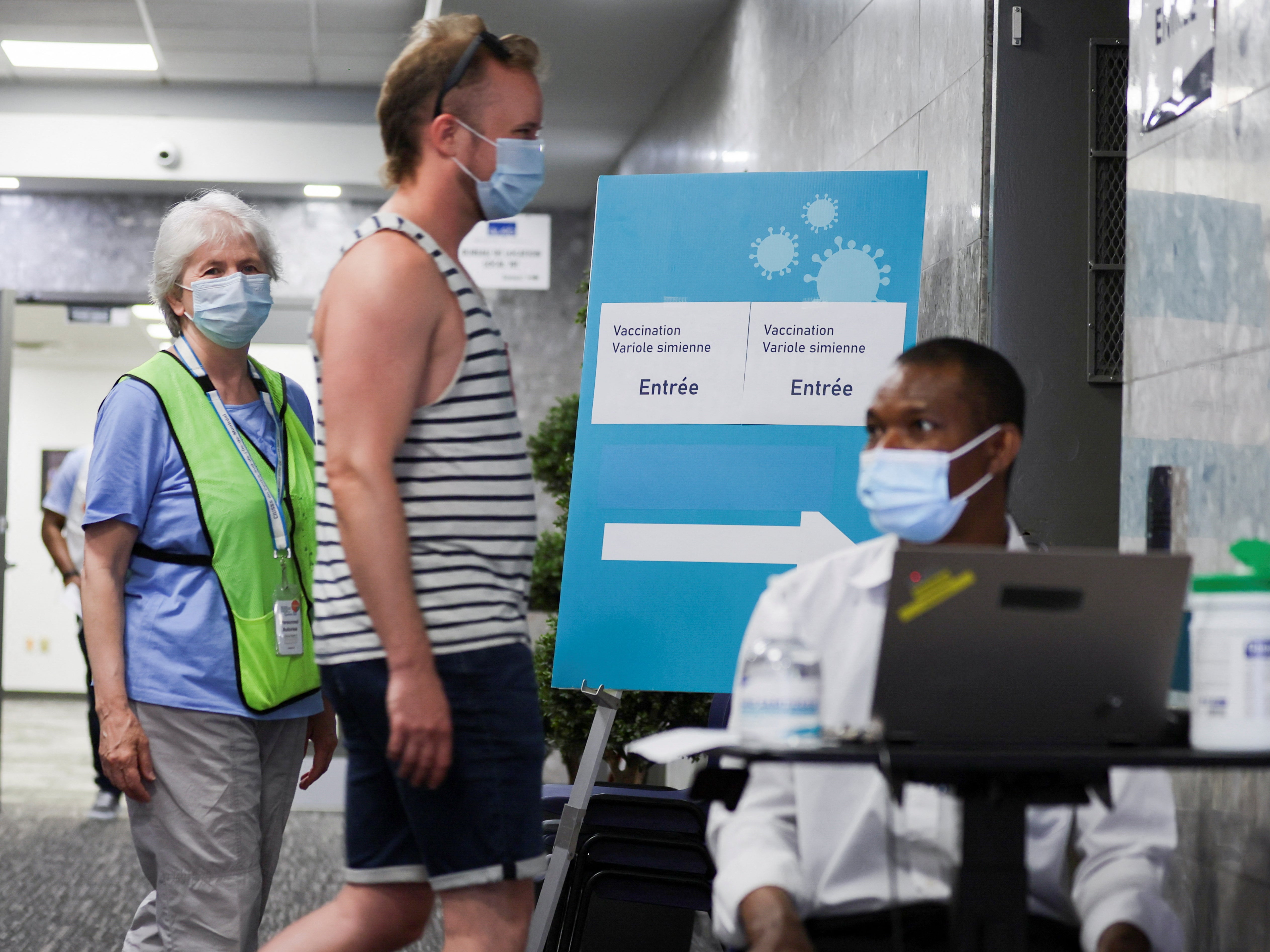 A monkeypox vaccination clinic in Montreal, Canada