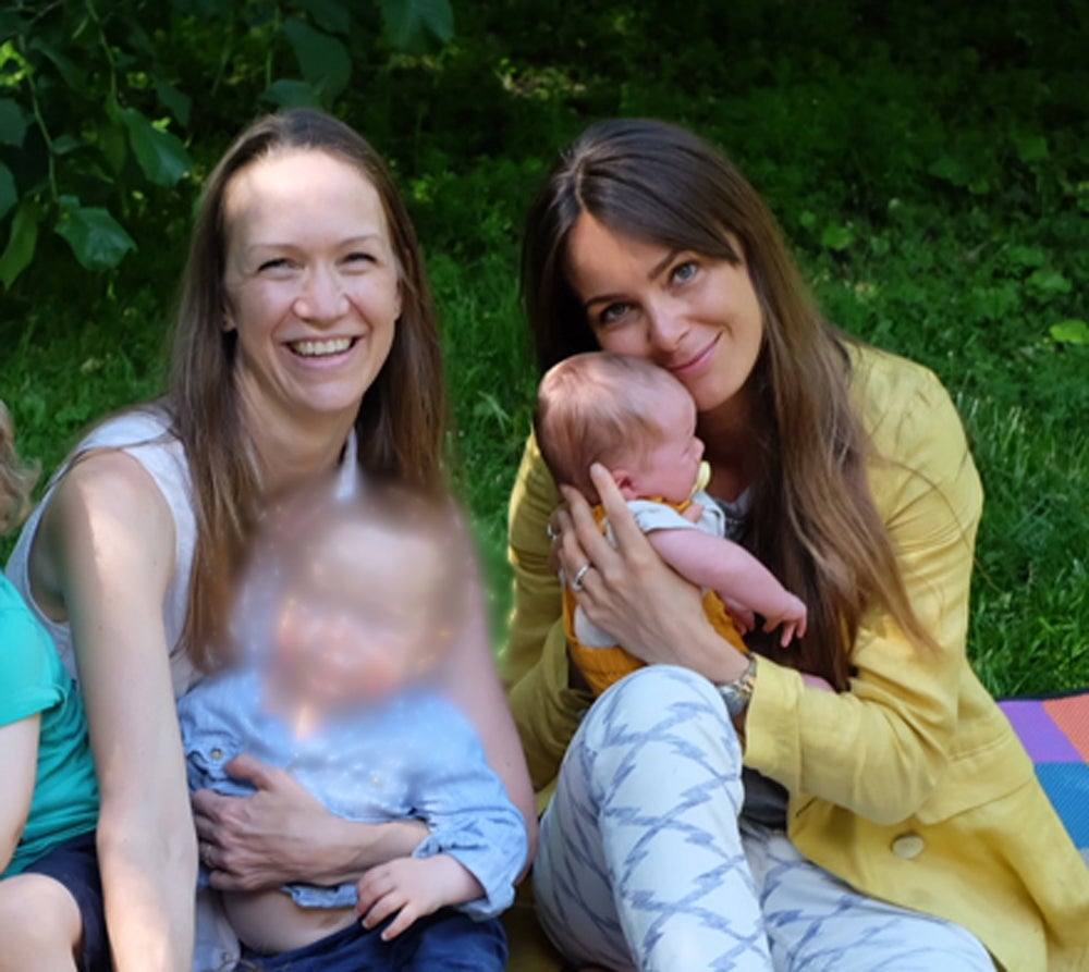 Anna, her co-founder and their children (PA Real Life/Collect)