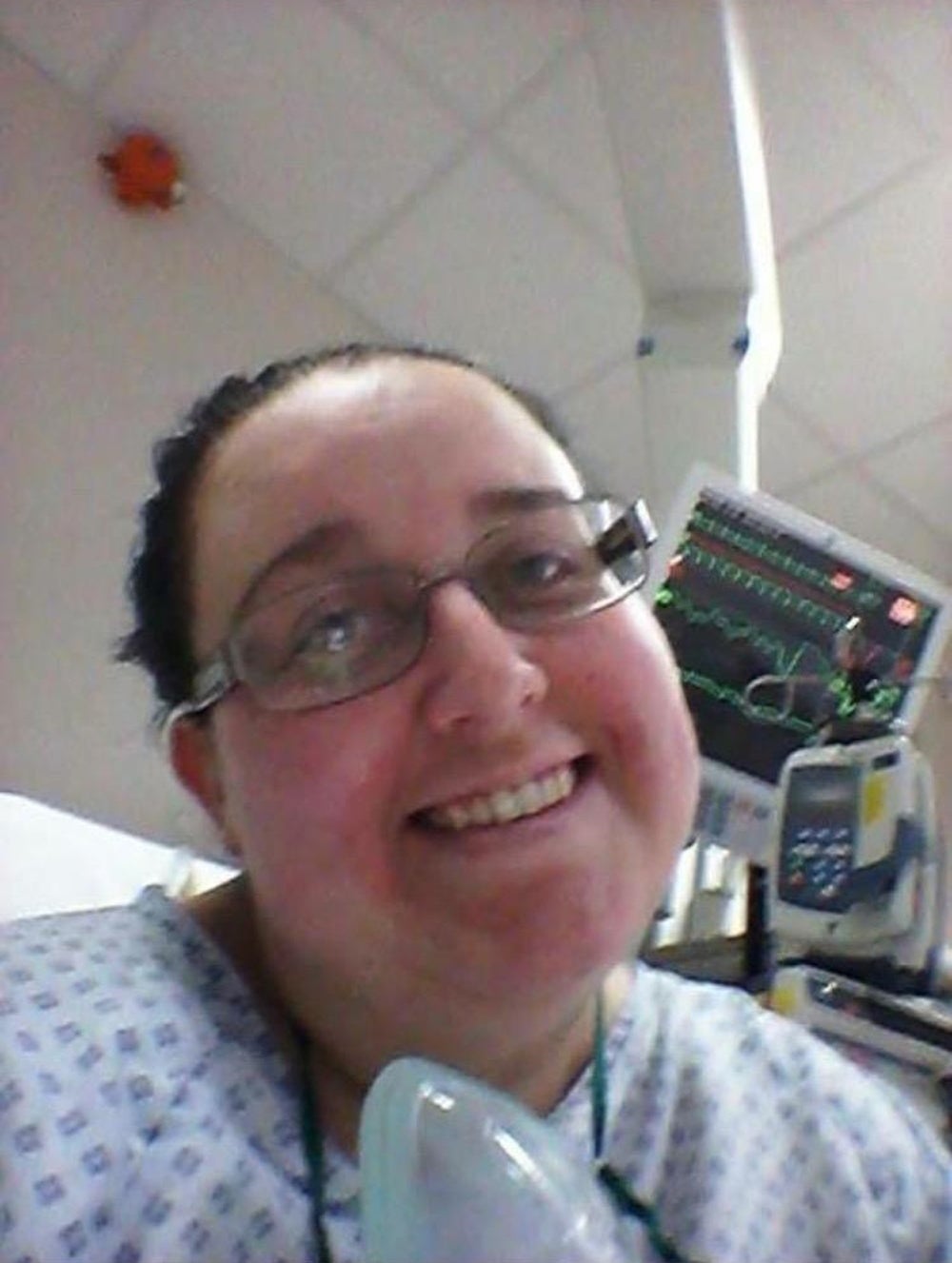 Katie in hospital (Collect/PA Real Life)