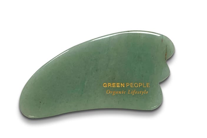 Green People jade gua sha massage tool