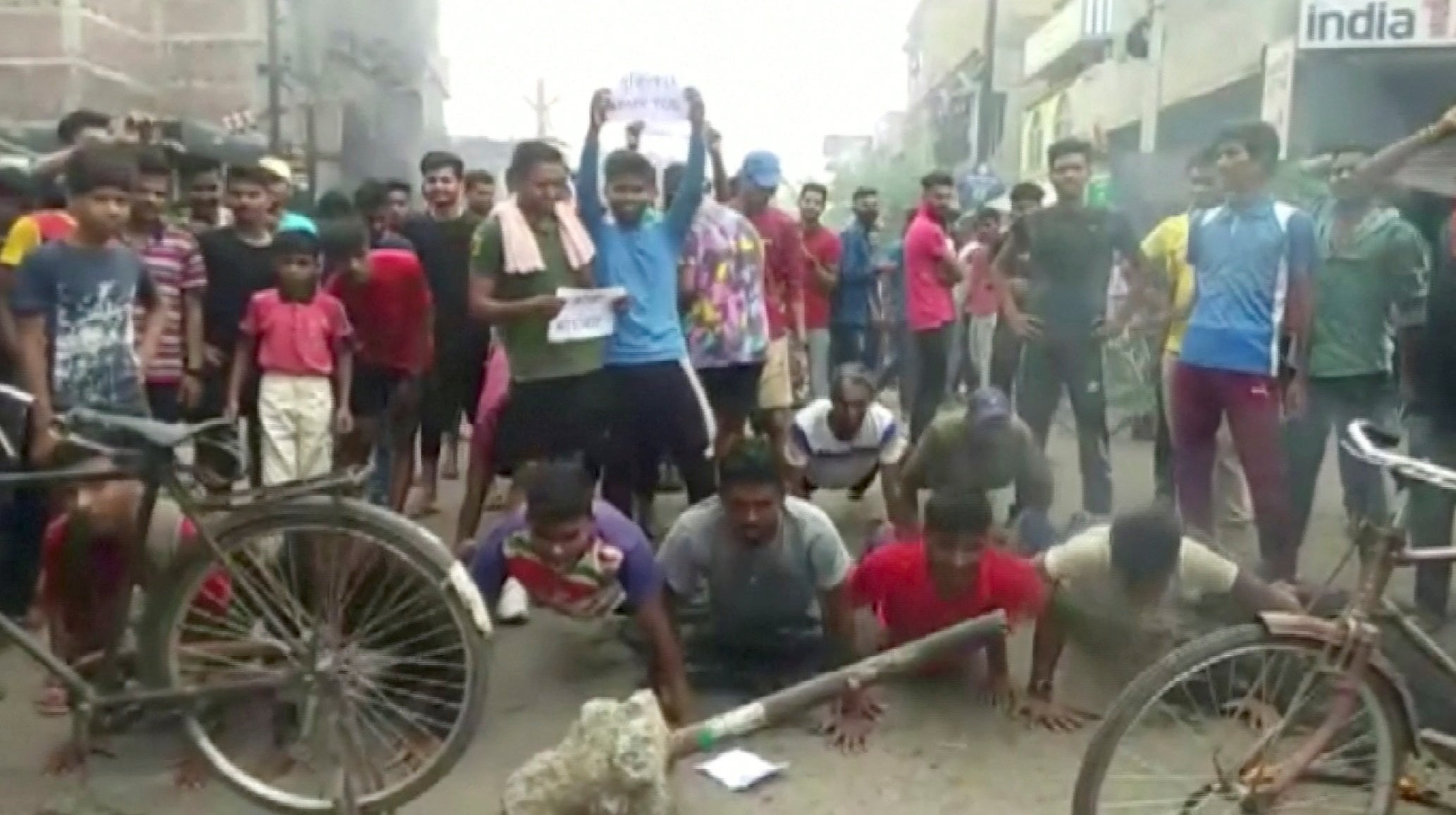 Protesters blocked roads and highways in Indian state of Bihar