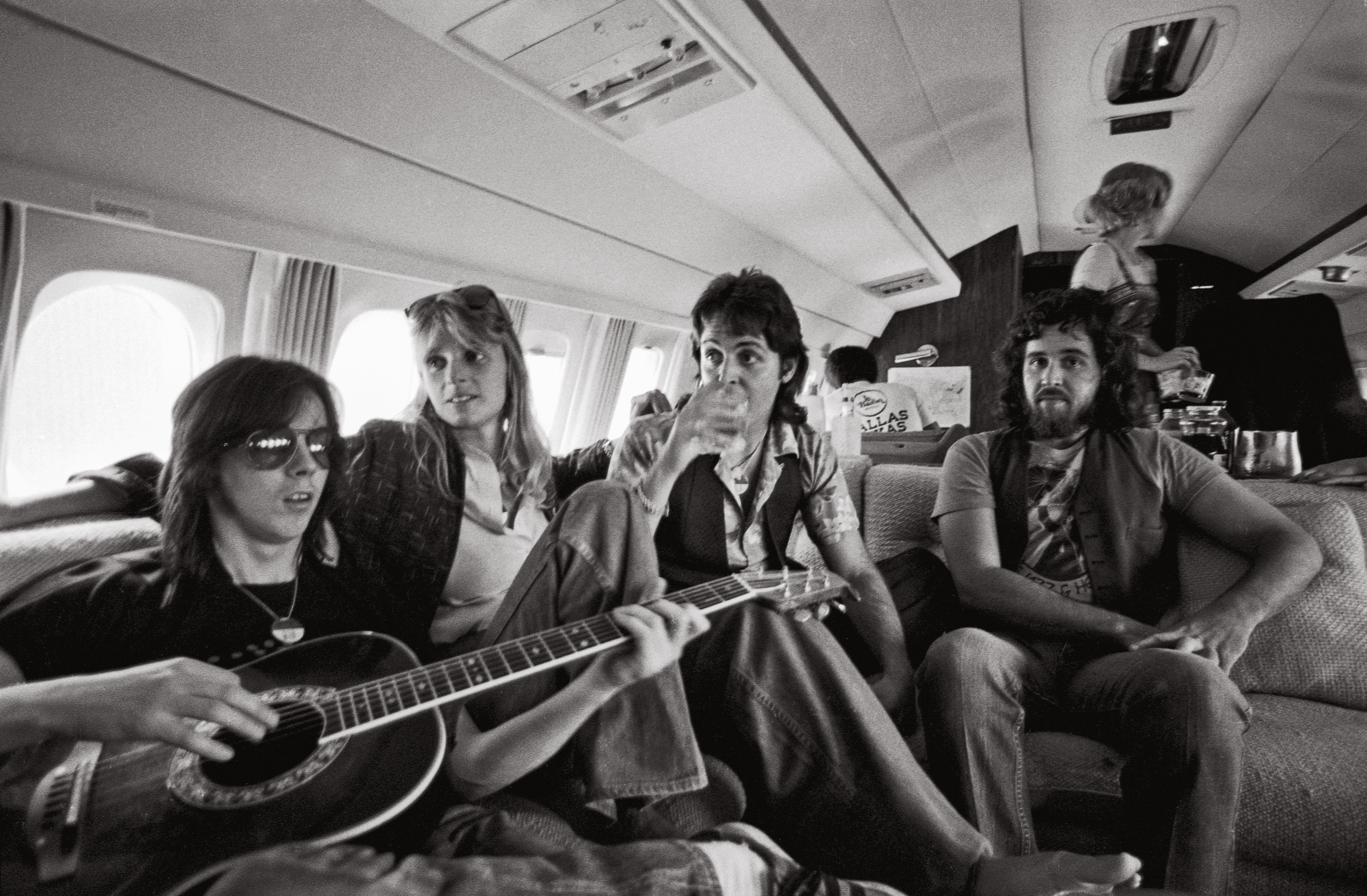 Downtime on board the Wings Over America plane, 26 May 1976